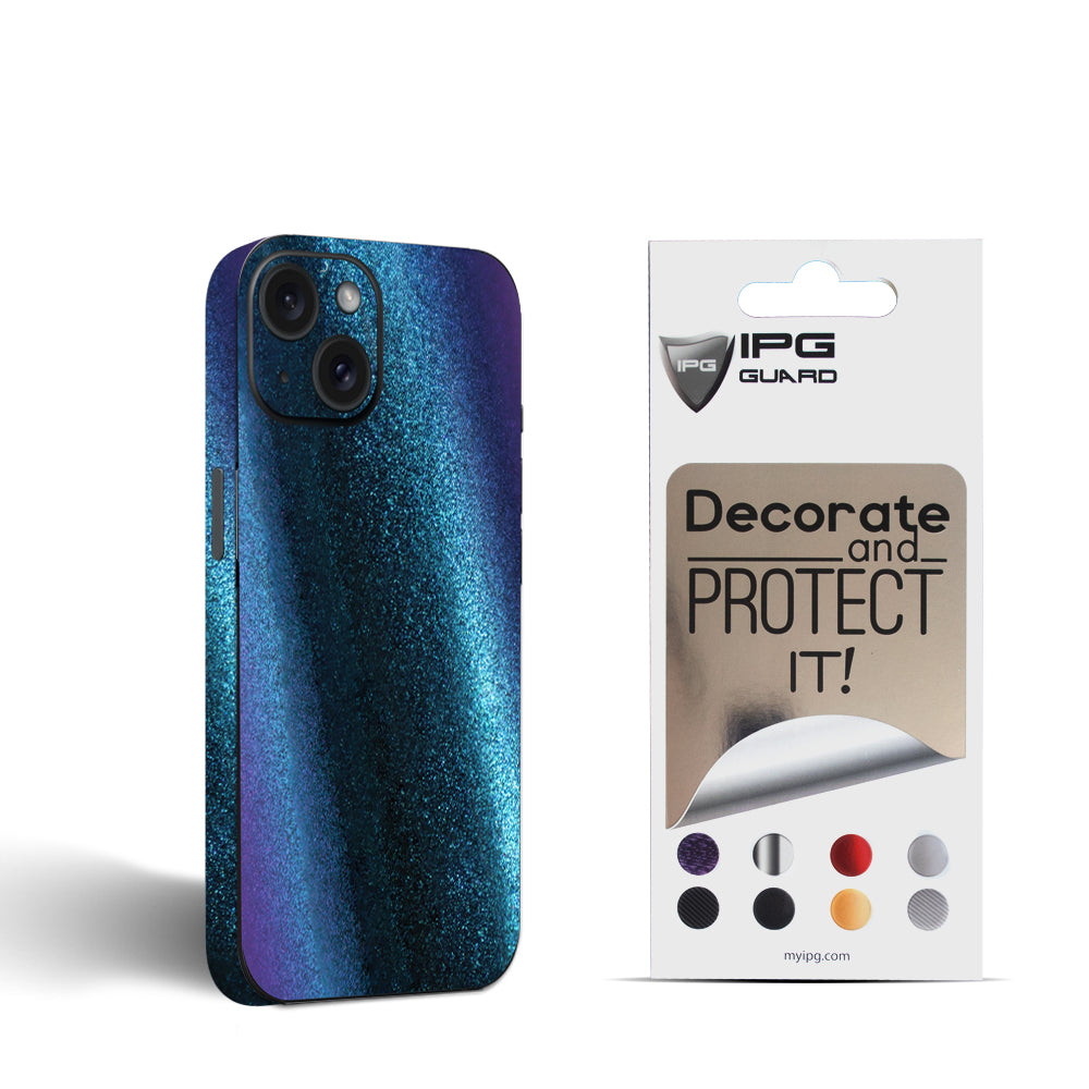 Apple iPhone 15 - 15 Plus için IPG Dekoratif Karbon Fiber Vinil Ön, Arka ve Yanlar Tam Koruma