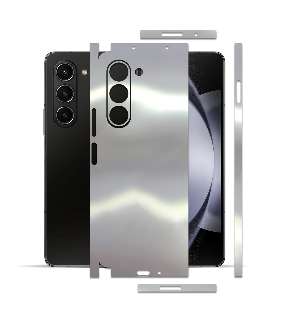 Samsung Galaxy Z Fold 5 için IPG Dekoratif Karbon Fiber Vinil Ön, Arka ve Yanlar Tam Koruma