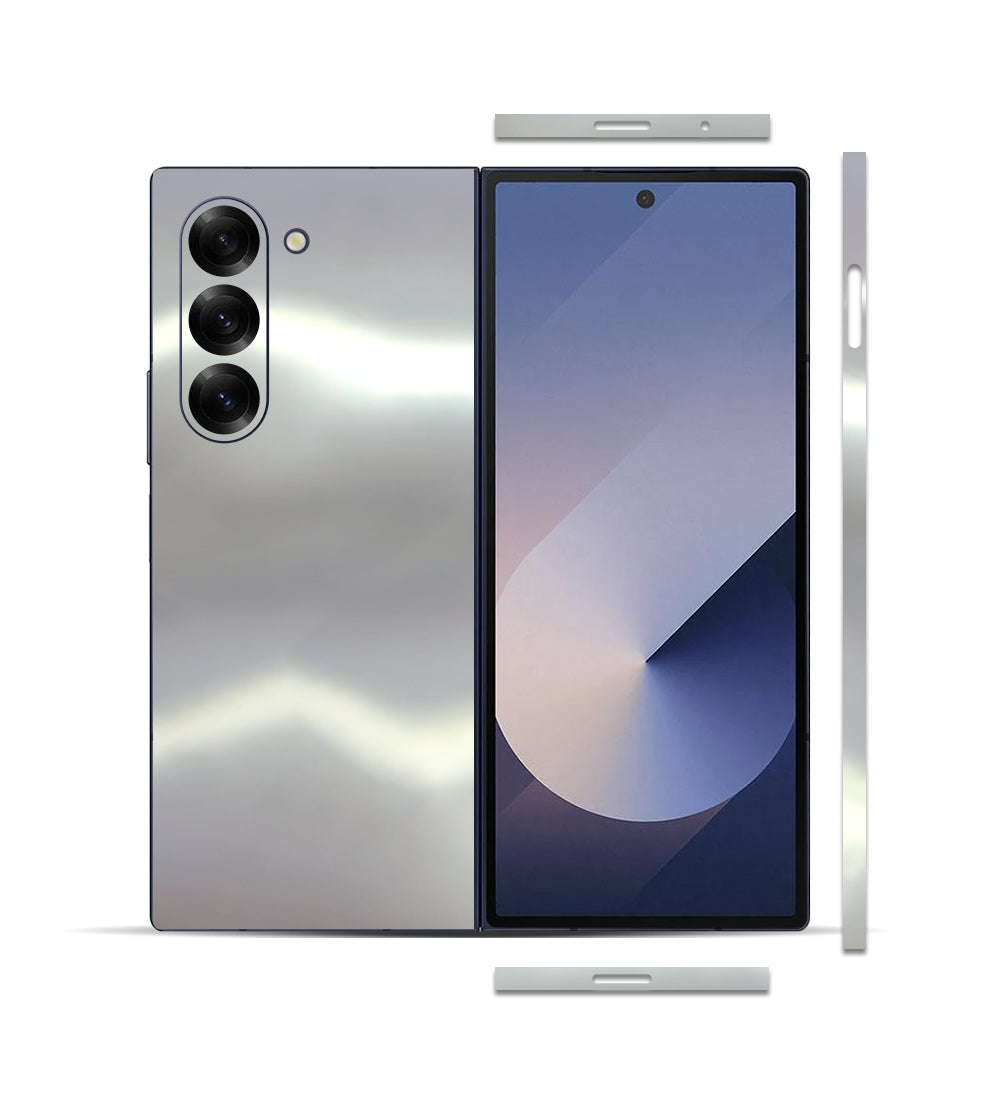 Samsung Galaxy Z Fold 6 için IPG Dekoratif Karbon Fiber Vinil Ön, Arka ve Yanlar Tam Koruma