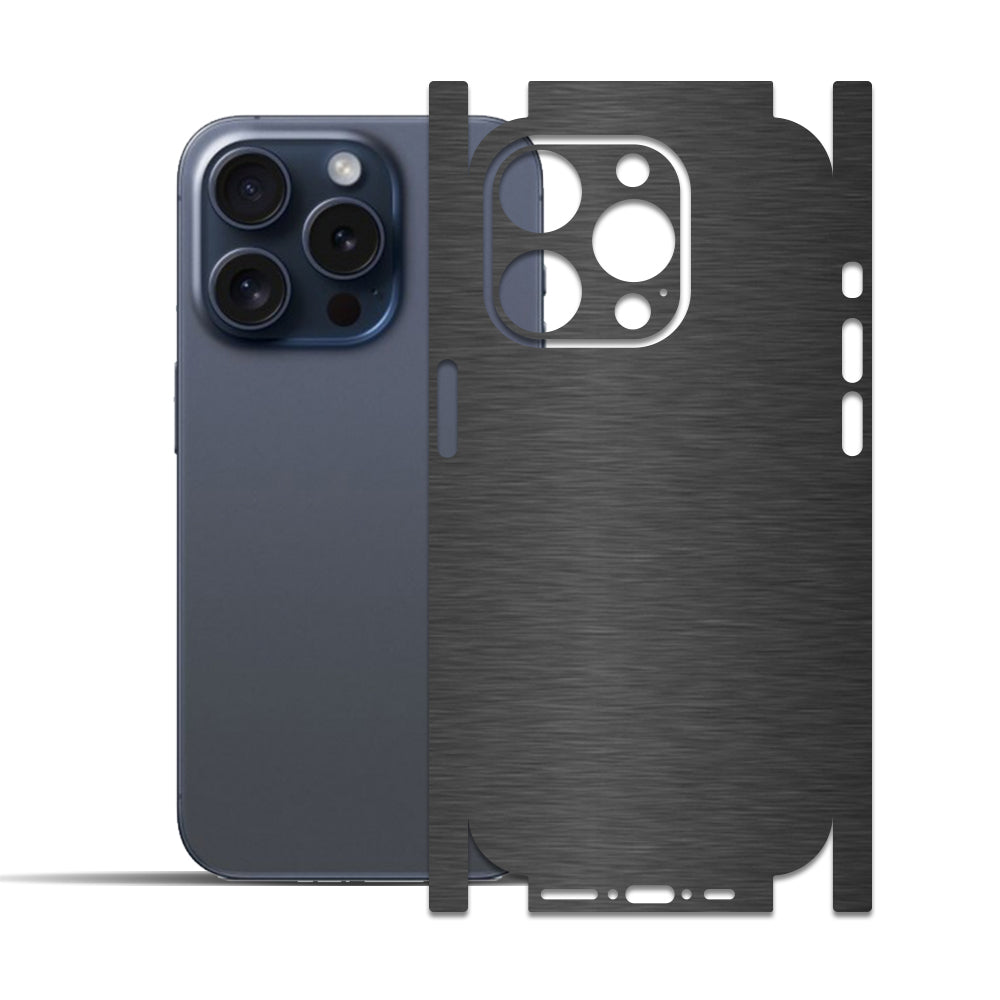 Apple iPhone 15 Pro - 15 Pro Max için IPG Dekoratif Karbon Fiber Vinil Ön, Arka ve Yanlar Tam Koruma