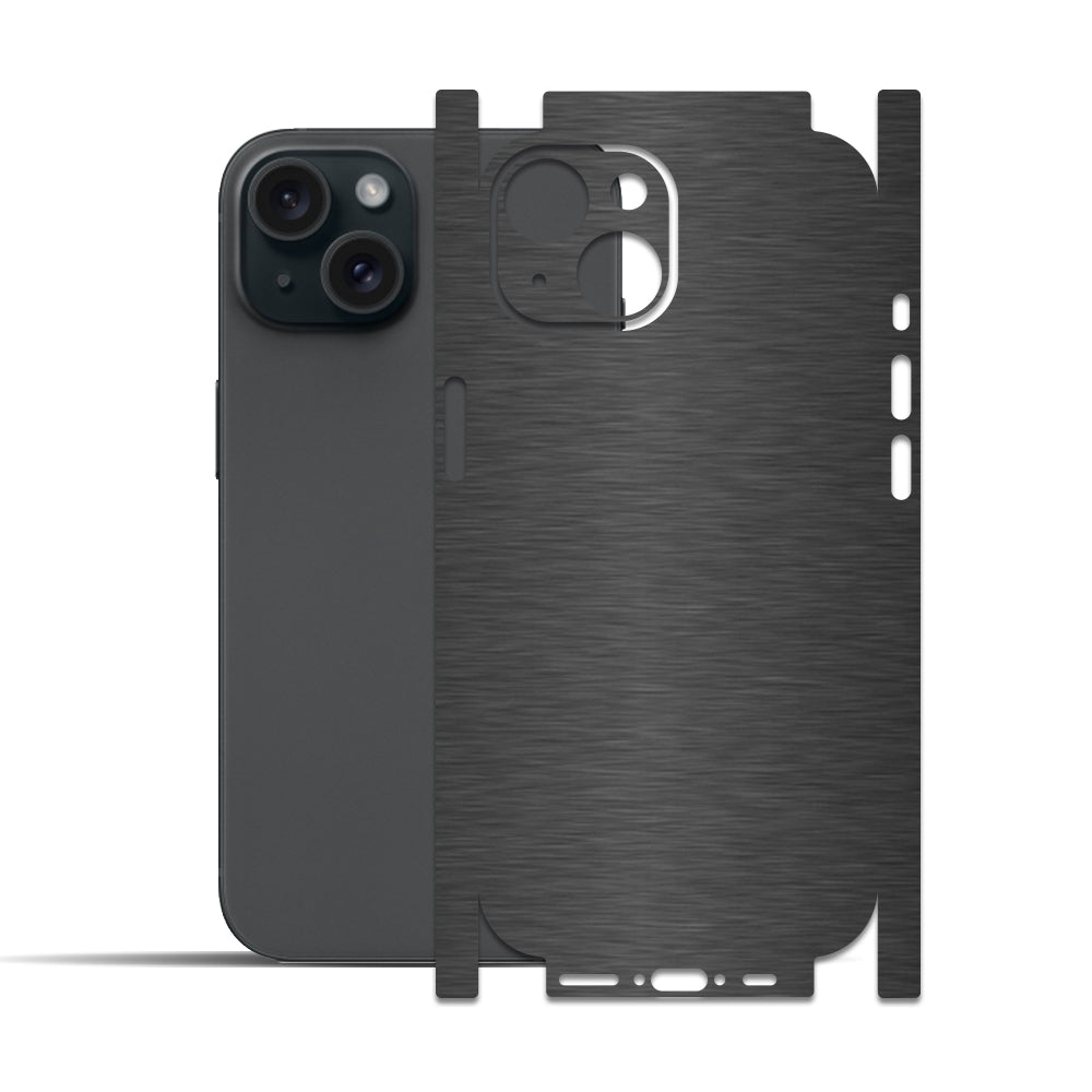 Apple iPhone 15 - 15 Plus için IPG Dekoratif Karbon Fiber Vinil Ön, Arka ve Yanlar Tam Koruma