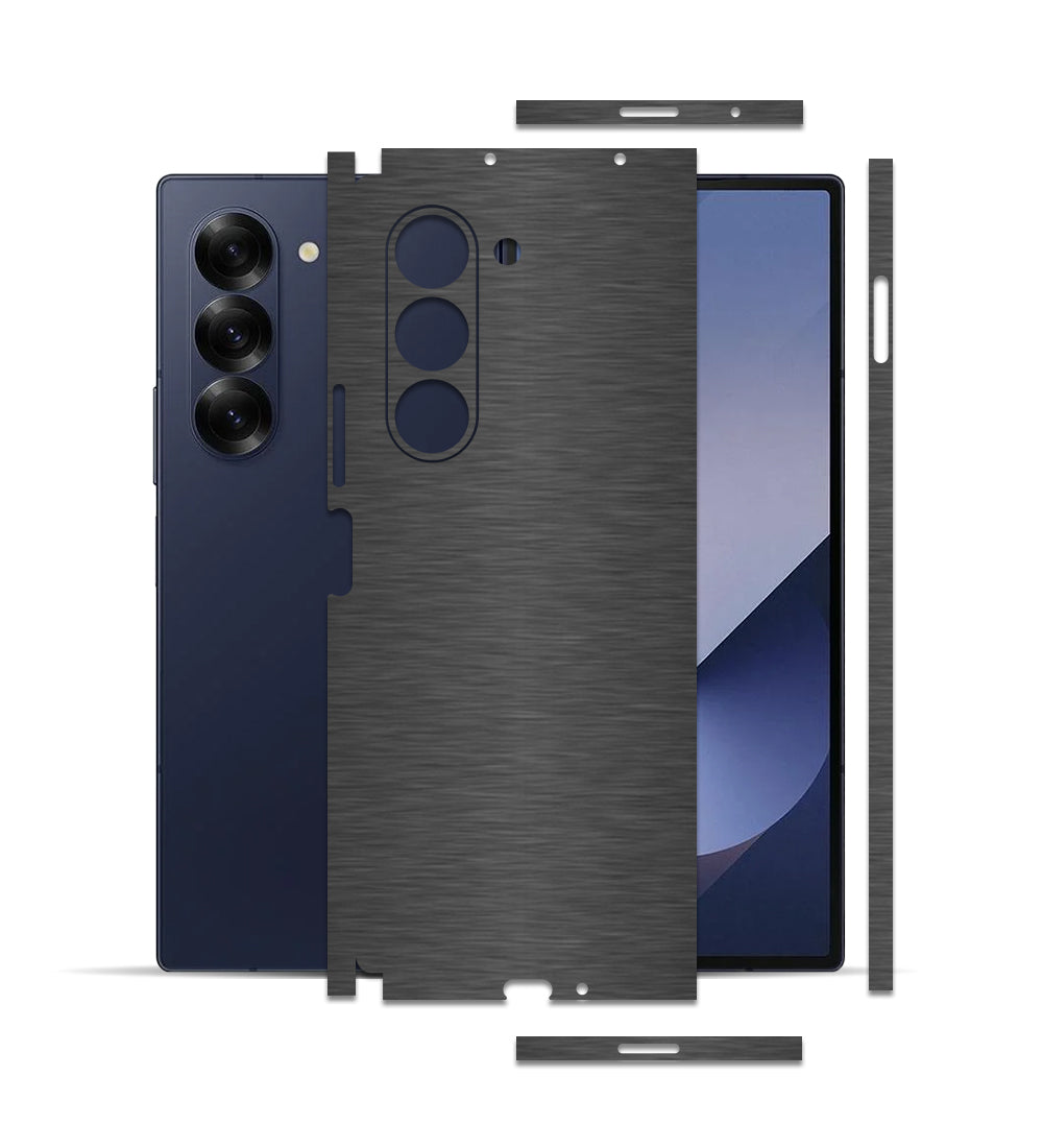 Samsung Galaxy Z Fold 6 için IPG Dekoratif Karbon Fiber Vinil Ön, Arka ve Yanlar Tam Koruma