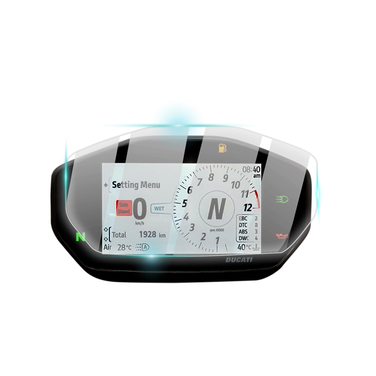 IPG ProActive for Ducati 2021-2024 Streetfighter V2/ Hypermotard 950 2019-2024 / Panigale V2 2020-2024 / Supersport 937- 950 Motorcycle Speedometer Display SCREEN Protector