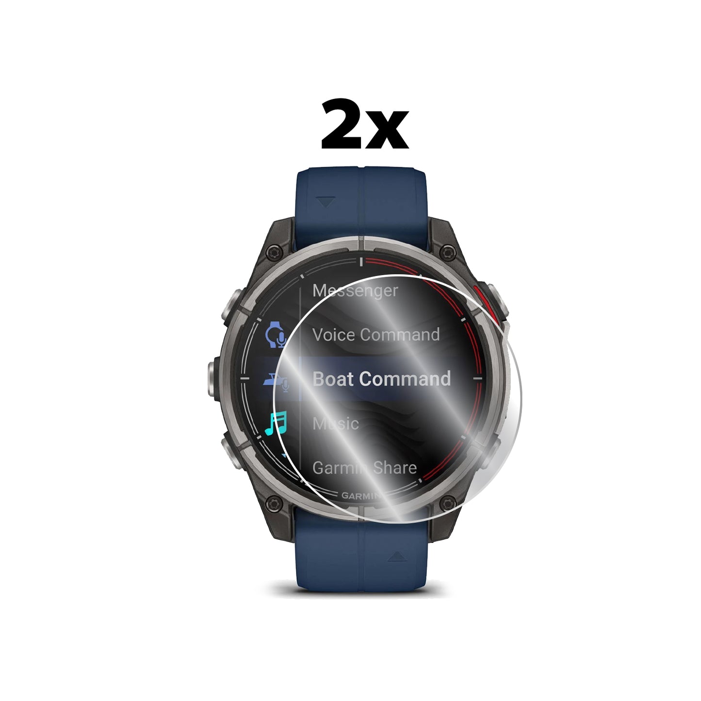 IPG Original for Garmin Quatix 8 47 mm - Garmin Quatix 8 51 mm Smartwatch SCREEN Protector (2 Units) (Hydrogel)