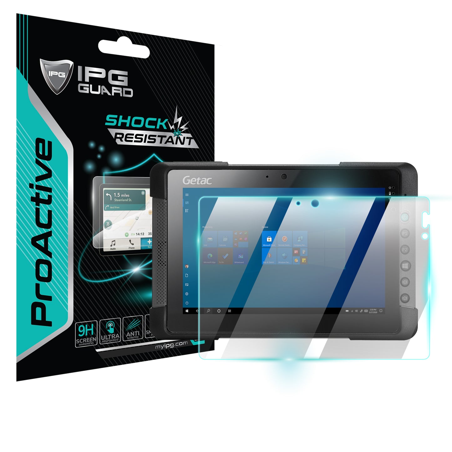 IPG ProActive for Getac T800 8" inch Industrial Diagnostic Tablet PC SCREEN Protector