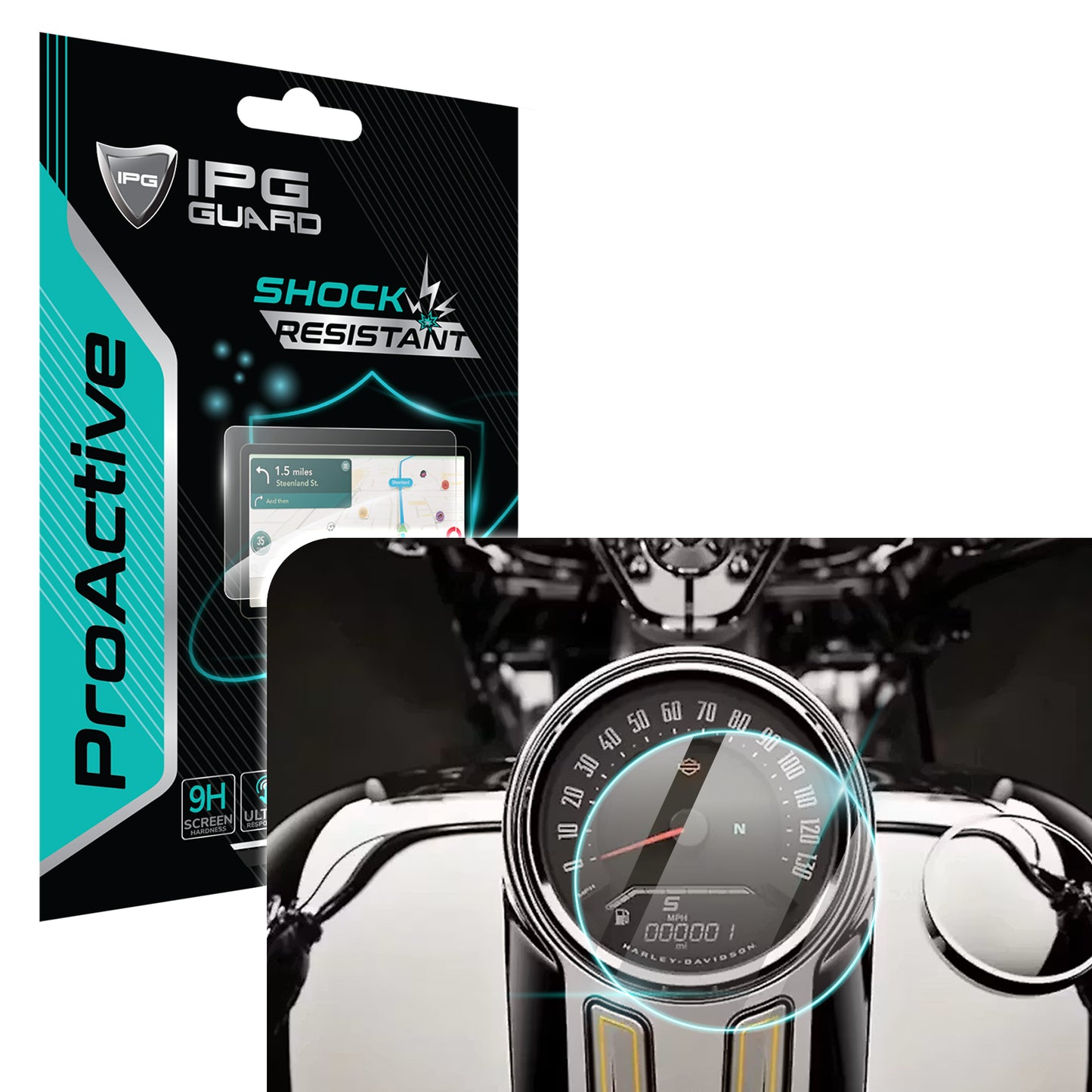 IPG ProActive for Harley Davidson Fat Boy - Sport Glide 2018-2025 Motorcycle Dashboard Cluster Speedometer Display SCREEN Protector