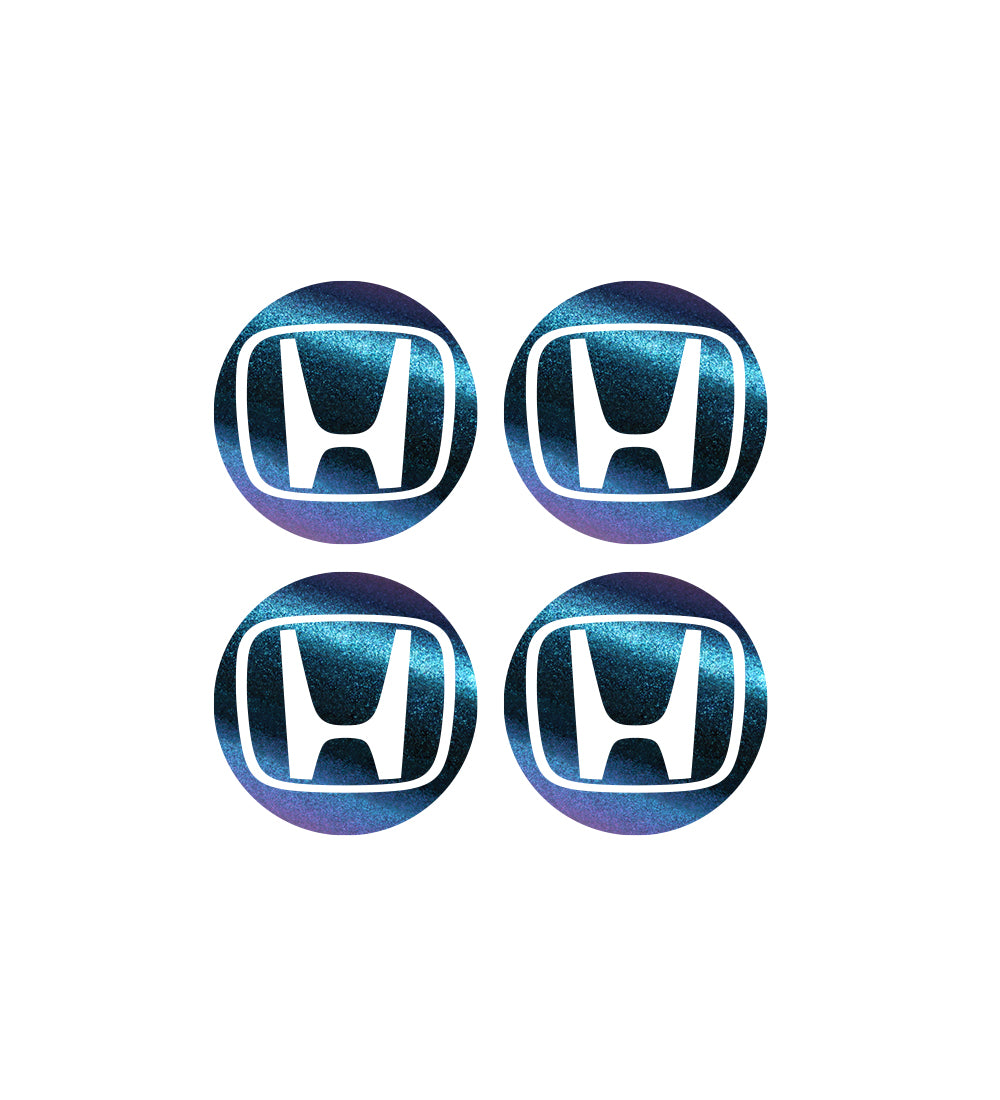 Honda Civic Accord CRV VTEC Si Jant Kapağı için IPG Dekoratif Koruyucu Dış Logo Amblem Sticker Etiket Aksesuar Vinil (Jant kapağı çapı:2.25" inç - 4 Set)