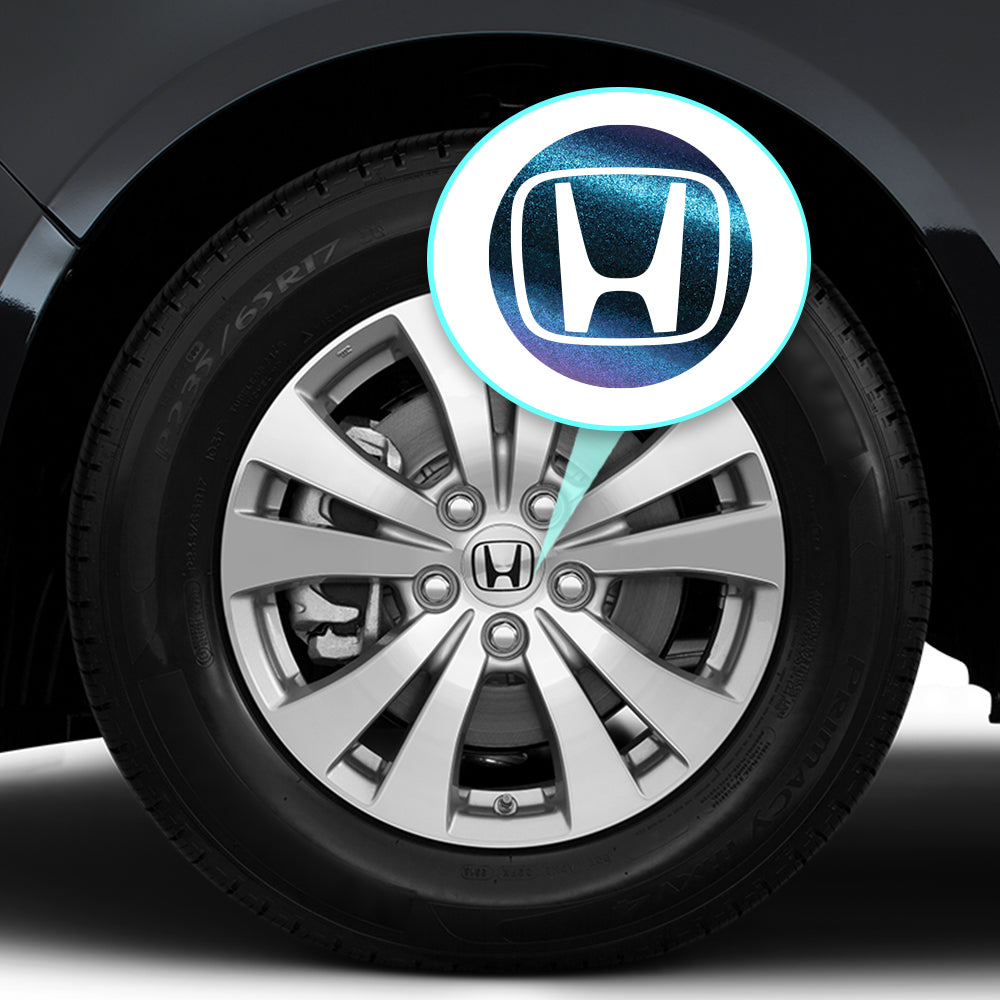 Honda Civic Accord CRV VTEC Si Jant Kapağı için IPG Dekoratif Koruyucu Dış Logo Amblem Sticker Etiket Aksesuar Vinil (Jant kapağı çapı:2.25" inç - 4 Set)