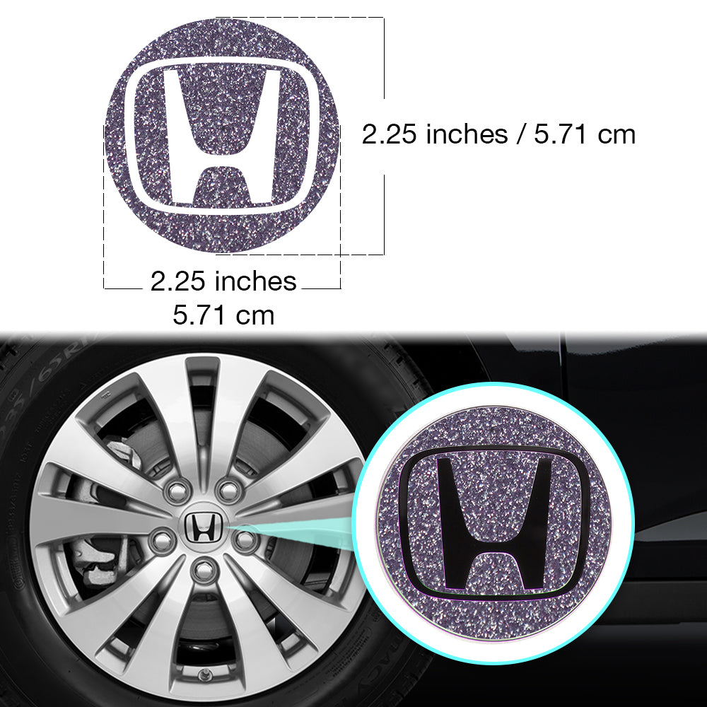 Honda Civic Accord CRV VTEC Si Jant Kapağı için IPG Dekoratif Koruyucu Dış Logo Amblem Sticker Etiket Aksesuar Vinil (Jant kapağı çapı:2.25" inç - 4 Set)