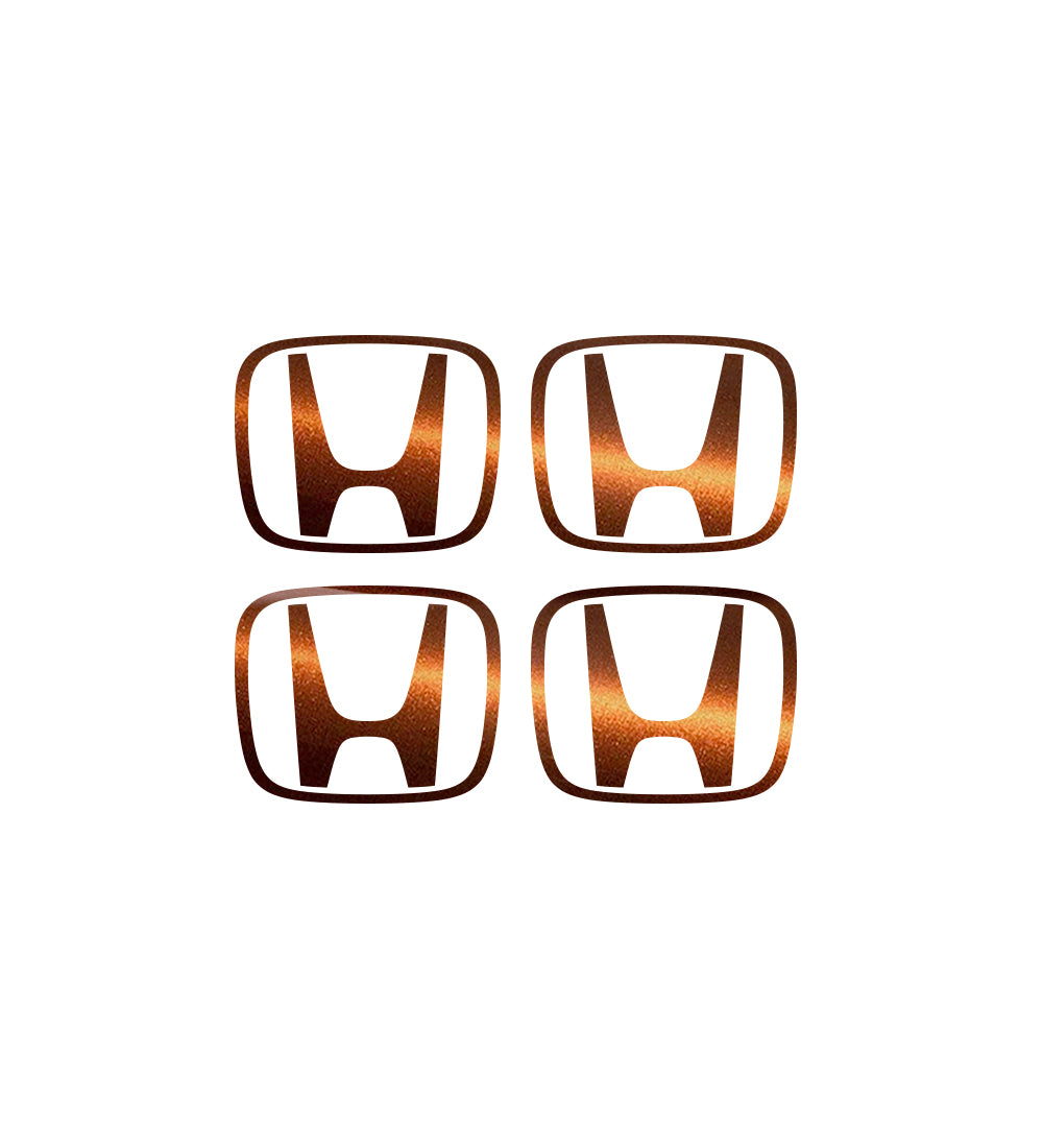 HONDA Civic Accord Civic Element CRV CRZ JDM Jant Kapağı için IPG Dekoratif Koruyucu Logo Amblem Sticker Etiket Aksesuar Vinil (Logo:2" inç / Jant kapağı çapı:2.25" inç - 4 Set) İç Etiket