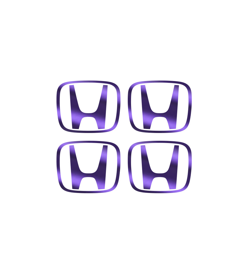 Honda Civic Accord CRV VTEC Si Jant Kapağı için IPG Dekoratif Koruyucu İç Logo Amblem Sticker Etiket Aksesuar Vinil (Jant kapağı çapı:2.25" inç - 4 Set)