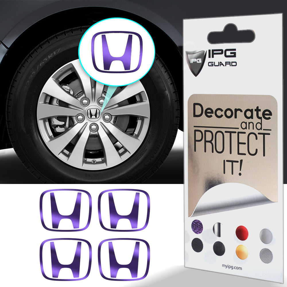 Honda Civic Accord CRV VTEC Si Jant Kapağı için IPG Dekoratif Koruyucu İç Logo Amblem Sticker Etiket Aksesuar Vinil (Jant kapağı çapı:2.25" inç - 4 Set)