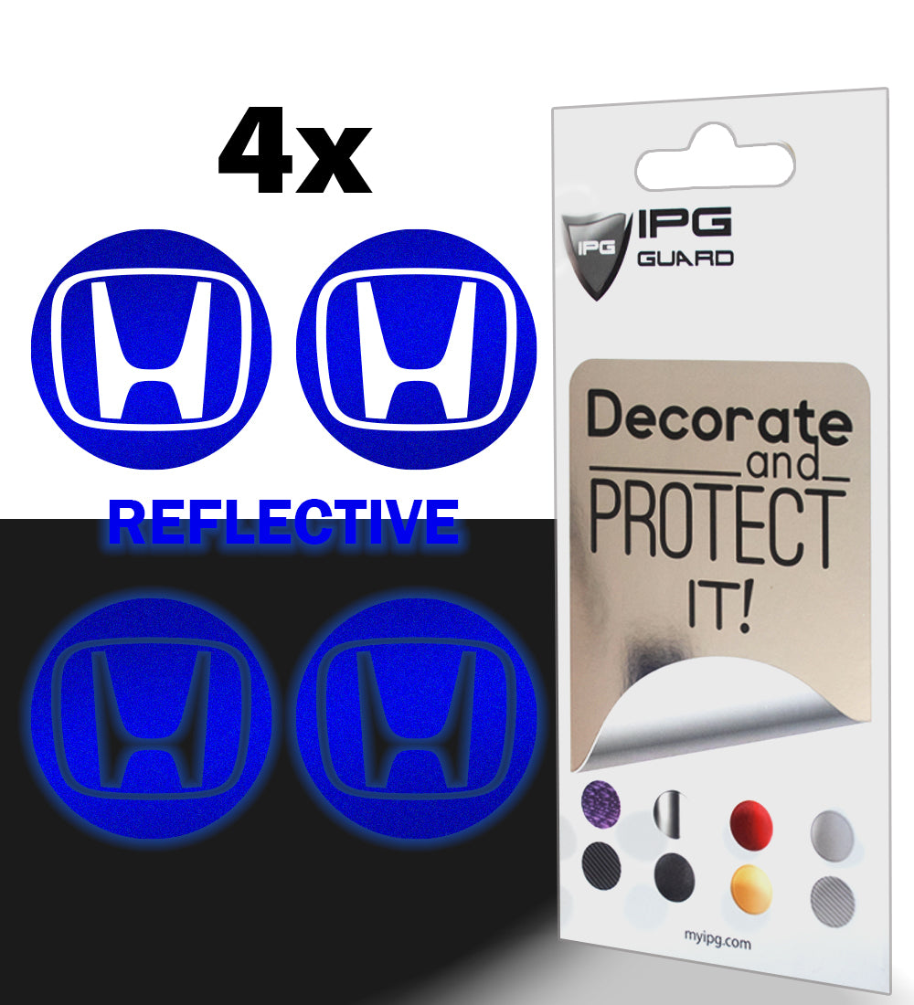 Honda Logo Sticker 4-Pack JDM Logo Sticker Decals For Honda Civic, Accord, CR-V - Wheel Center Caps, VTEC, Si - White Vinyl Hub Caps For Honda Accord - Foto 5