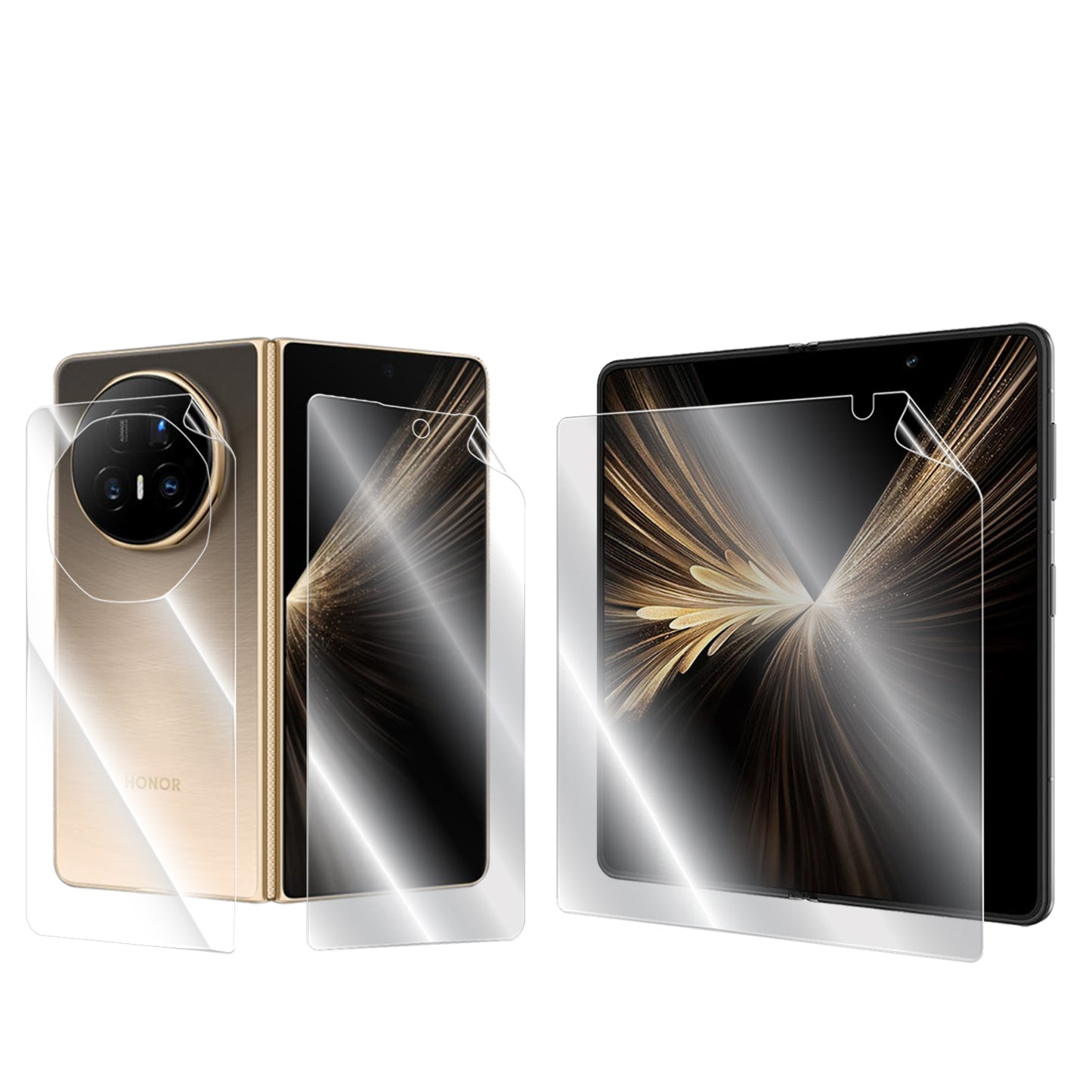 HONOR Magic V5 için IPG Orijinal TAM KASA (İç + Dış Ekran) Tam Kaplama Koruyucu (Hidrojel)