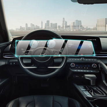 Hyundai Elantra 2022-2025 10.25" İnç Gösterge Paneli Navigasyon Ekranı için 9H Nano IPG ProActive Ekran Koruyucu