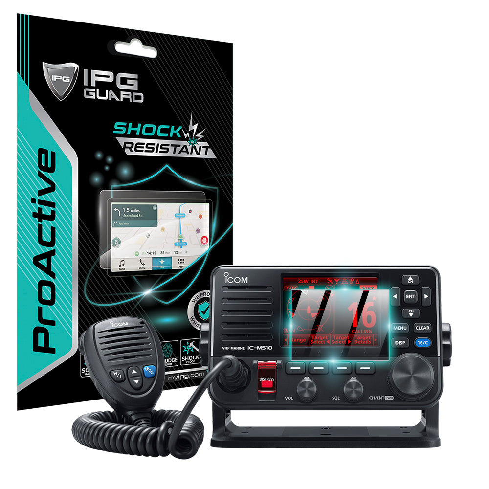 IPG ProActive for iCOM IC-M510 VHF MARINE TRANSCEIVER Radio Communicator SCREEN Protector