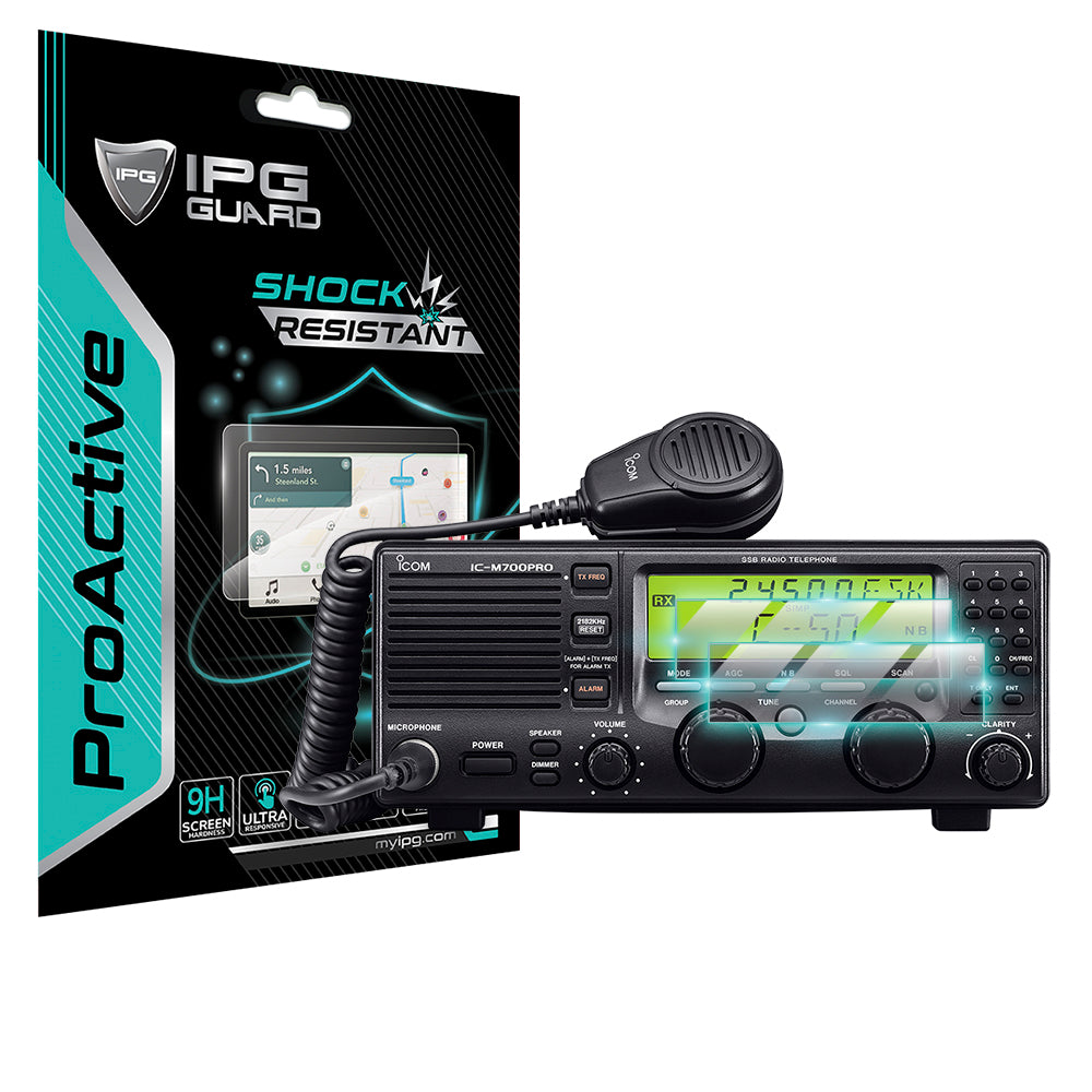 iCOM IC-M700PRO SSB Telsiz Telefon Operator Alıcı-verici Radyo İletişim Cihazı Ekranı için IPG ProActive Ekran Koruyucu (2 Adet)
