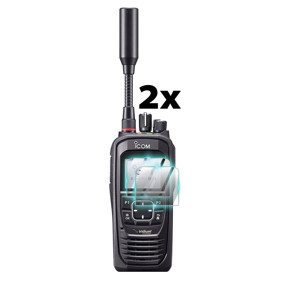 iCOM IC-SAT100 PTT Uydu Telsiz Alıcı-verici Radyo İletişim El Cihazı Ekranı için IPG ProActive Ekran Koruyucu (2 Adet)