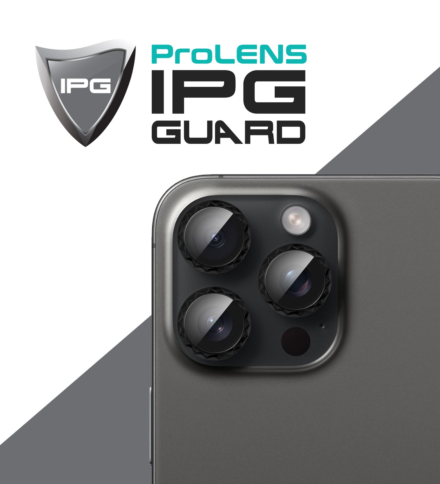 IPG ProLens Apple iPhone 16 Pro - 16 Pro Max için Elmas - Taşlı Kamera Lens Koruyucu (4 Farklı Renk Seçeneğiyle)