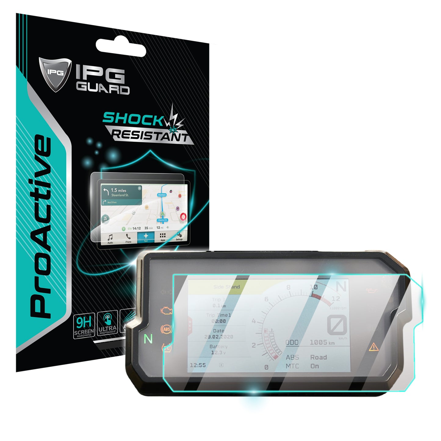 IPG ProActive for KTM DUKE 390 790 890 125 Adventure 2017 - 2022 - Adventure R DUKE 390 2017 - 2021 RC 5" Inch Dashboard Cluster Speedometer Display SCREEN Protector