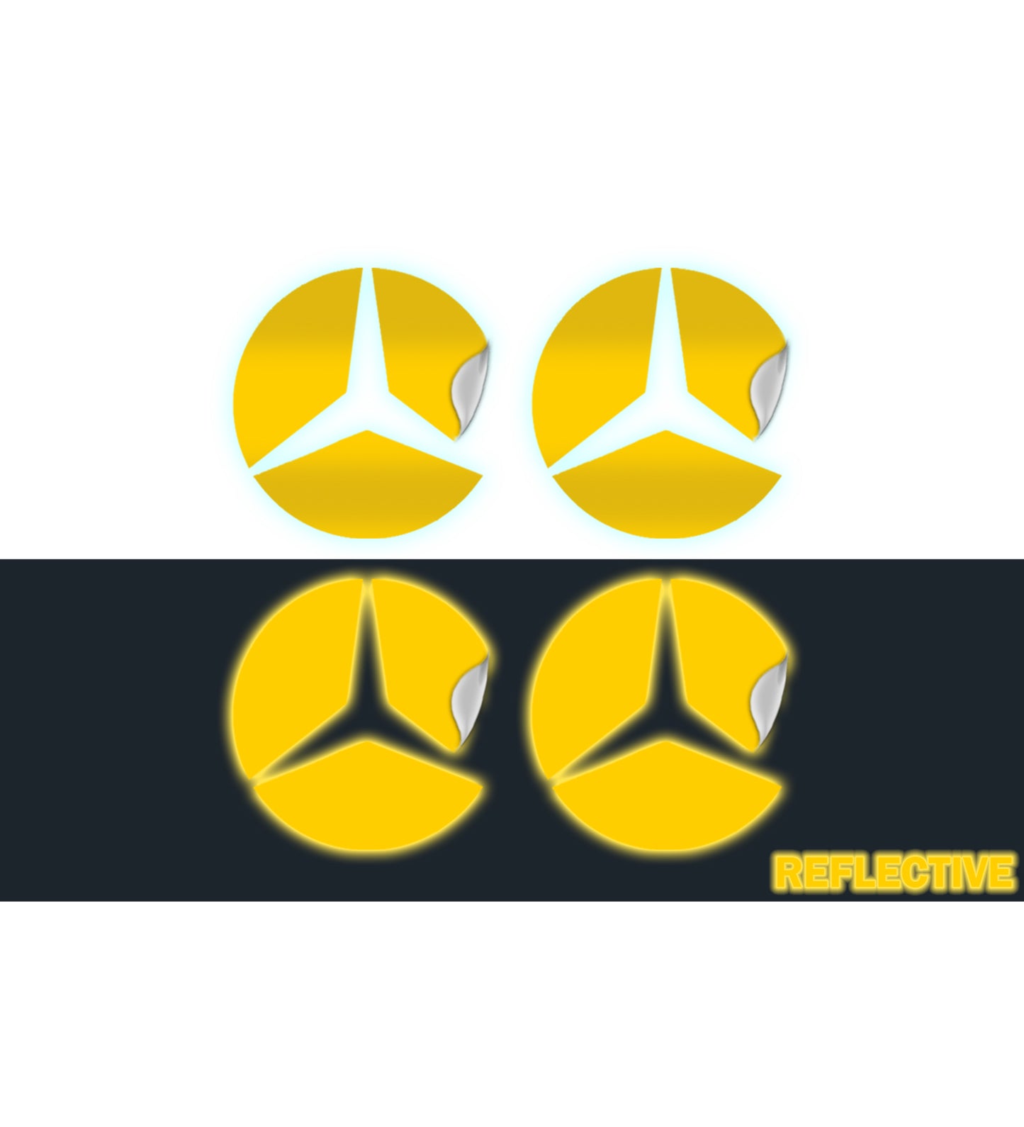 IPG Decal Compatible with Mercedes EQS/EQE/CLA-S Class/E-Class Center Cap Decal Kit
