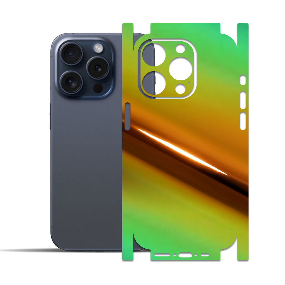 Apple iPhone 15 Pro - 15 Pro Max için IPG Dekoratif Karbon Fiber Vinil Ön, Arka ve Yanlar Tam Koruma