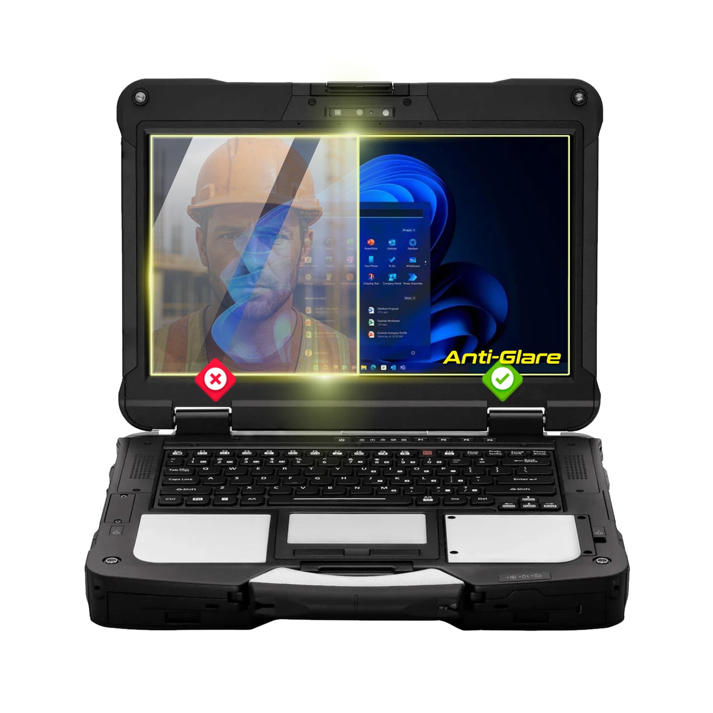 Panasonic TOUGHBOOK FZ-40 14" İnç Laptop Ekranı İçin Ipg Anti-Glare Yansıma Önleyici Ekran Koruyucu