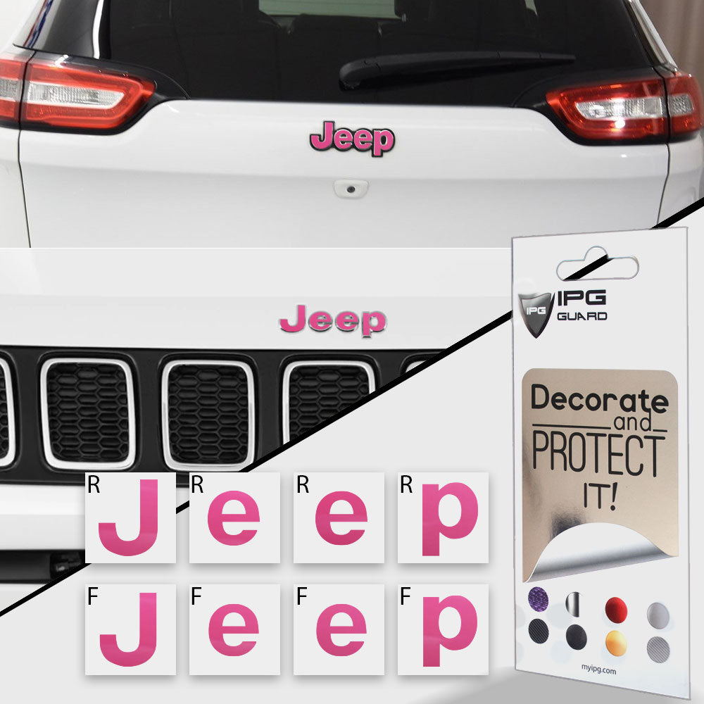 Jeep Compass MP 2017-2019 Ön ve Arka Amblem için IPG Dekoratif Koruyucu Logo Sticker Etiket Aksesuar Vinil