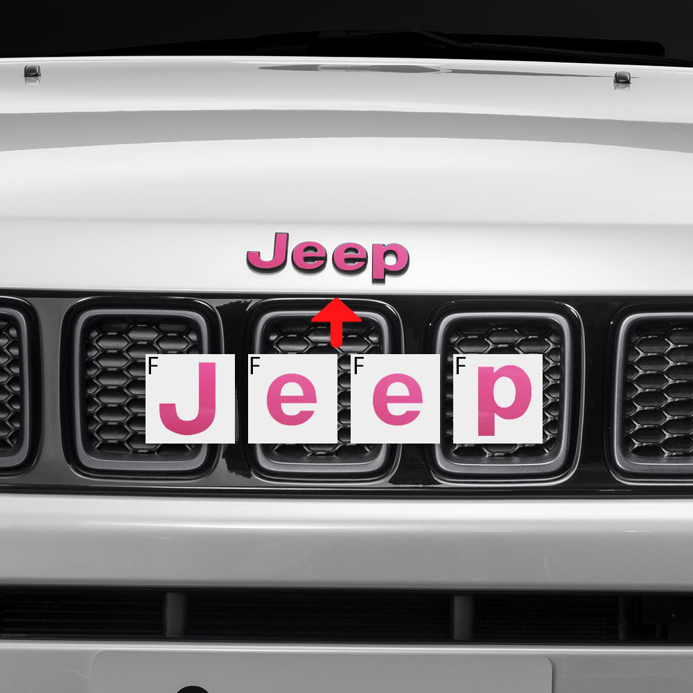 Jeep Compass MP 2017-2019 Ön ve Arka Amblem için IPG Dekoratif Koruyucu Logo Sticker Etiket Aksesuar Vinil
