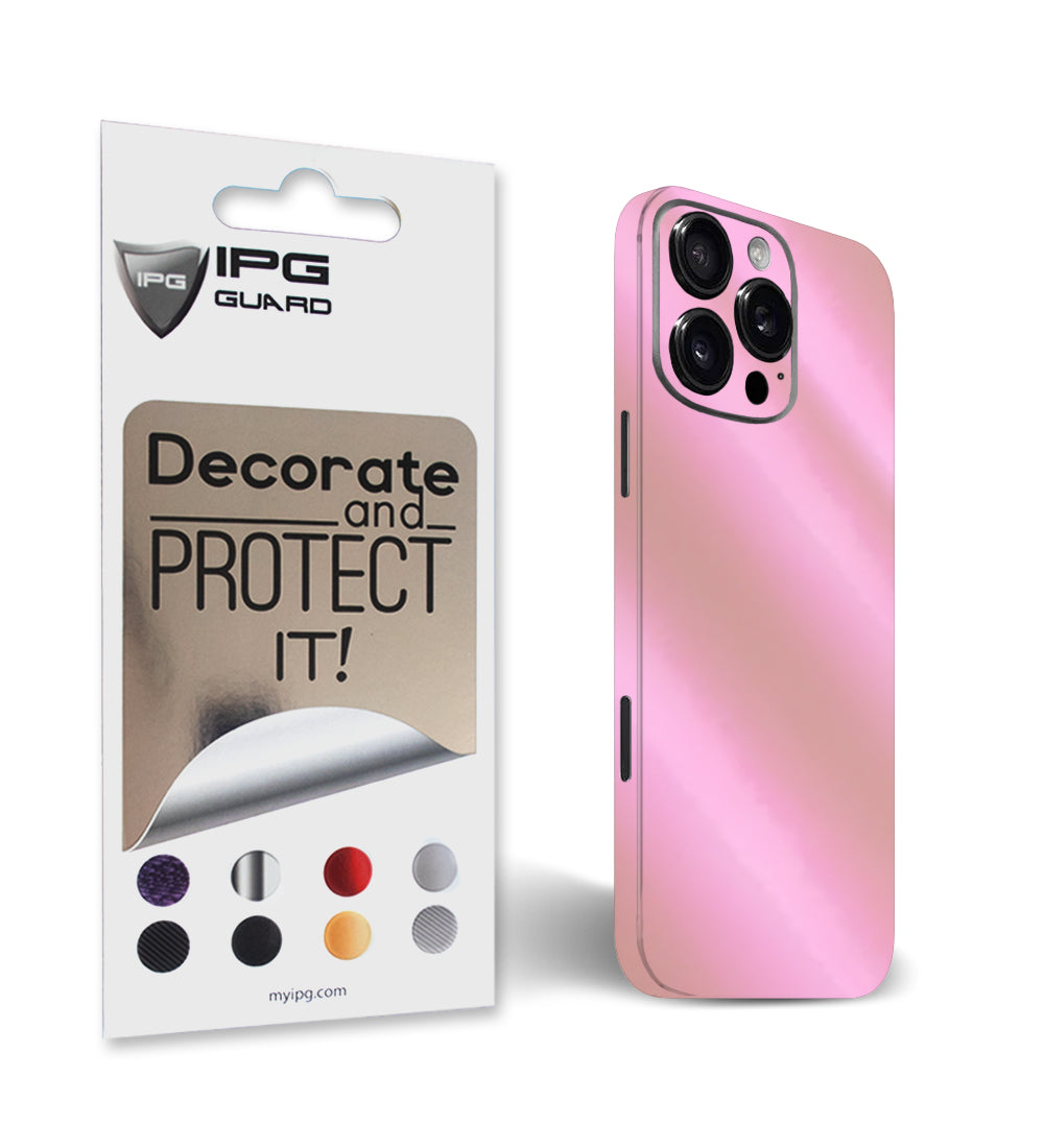 Apple iPhone 16 Pro Max için IPG Dekoratif Karbon Fiber Vinil Ön, Arka ve Yanlar Tam Koruma