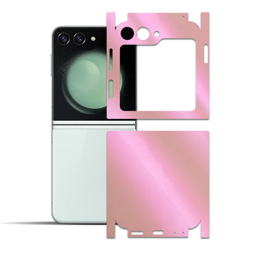 Samsung Galaxy Z Flip 5 için IPG Dekoratif Karbon Fiber Vinil Ön, Arka ve Yanlar Tam Koruma