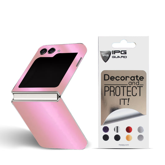 IPG Decorative for Samsung Galaxy Z Flip 5 Decorative Carbon Fiber Vinyl Front, Back & Sides Full Protection