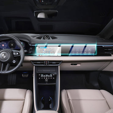 Porsche 2024-2025 Macan EV 10.9" İnç Navigasyon + 10.9" İnç Yolcu Ekranı için 9H Nano IPG ProActive Ekran Koruyucu