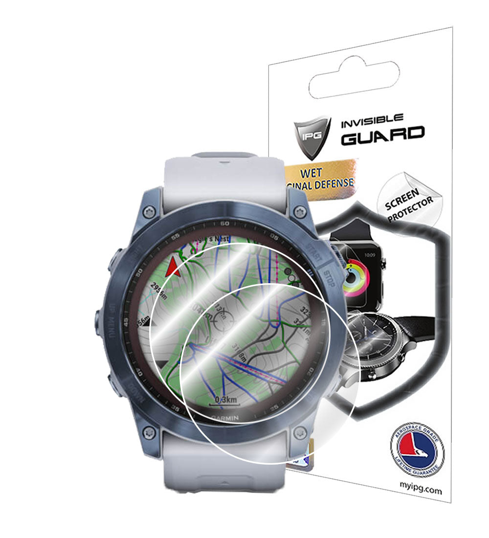 Garmin Fenix 7X Solar - 7X Sapphire Solar Saat için IPG Orijinal Ekran Koruyucu (2 Adet) (Hidrojel)