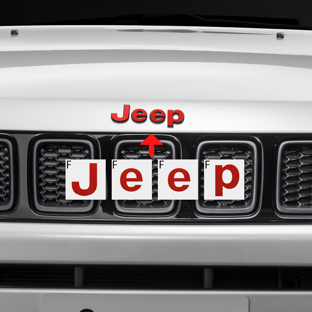 Jeep Compass MP 2017-2019 Ön ve Arka Amblem için IPG Dekoratif Koruyucu Logo Sticker Etiket Aksesuar Vinil