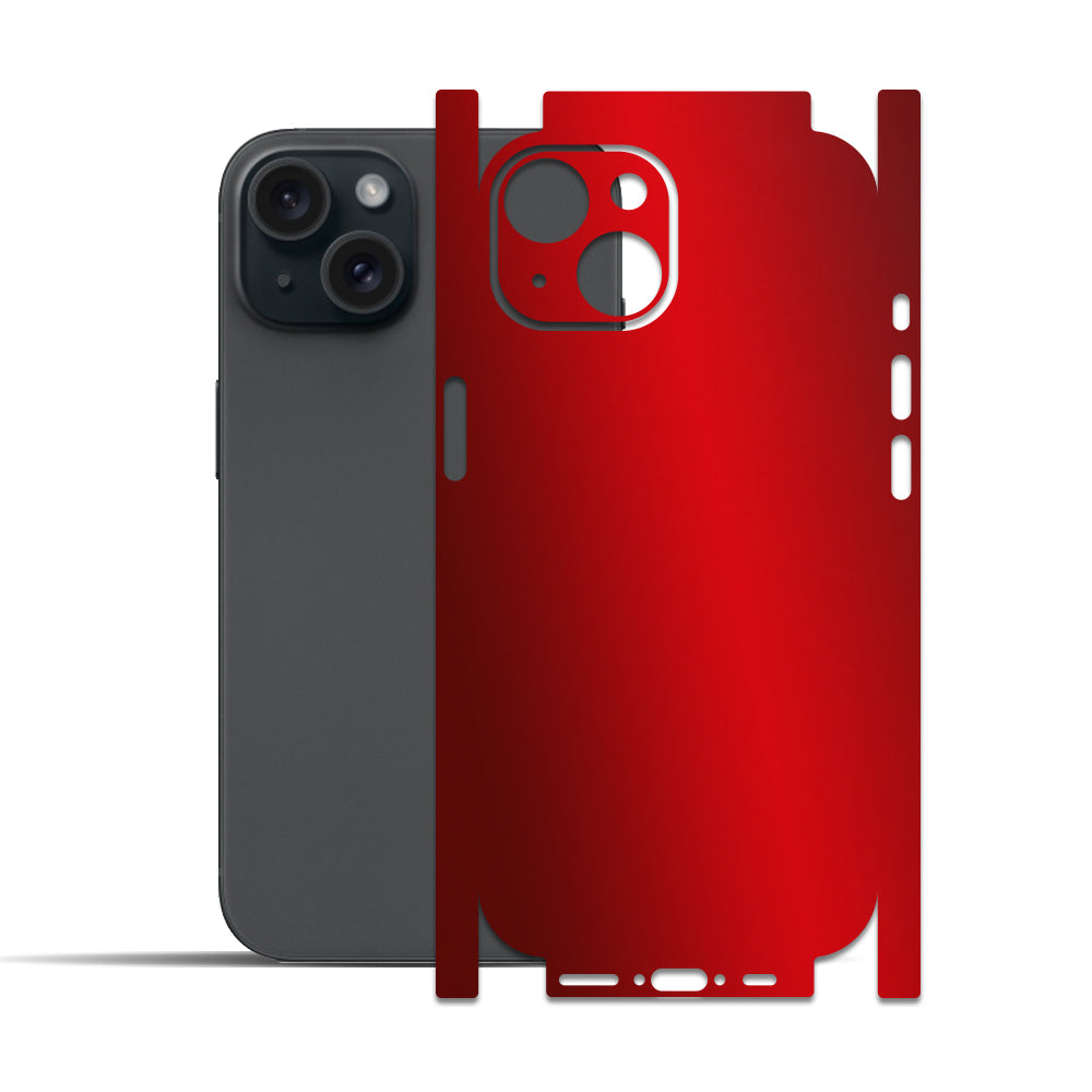Apple iPhone 15 - 15 Plus için IPG Dekoratif Karbon Fiber Vinil Ön, Arka ve Yanlar Tam Koruma