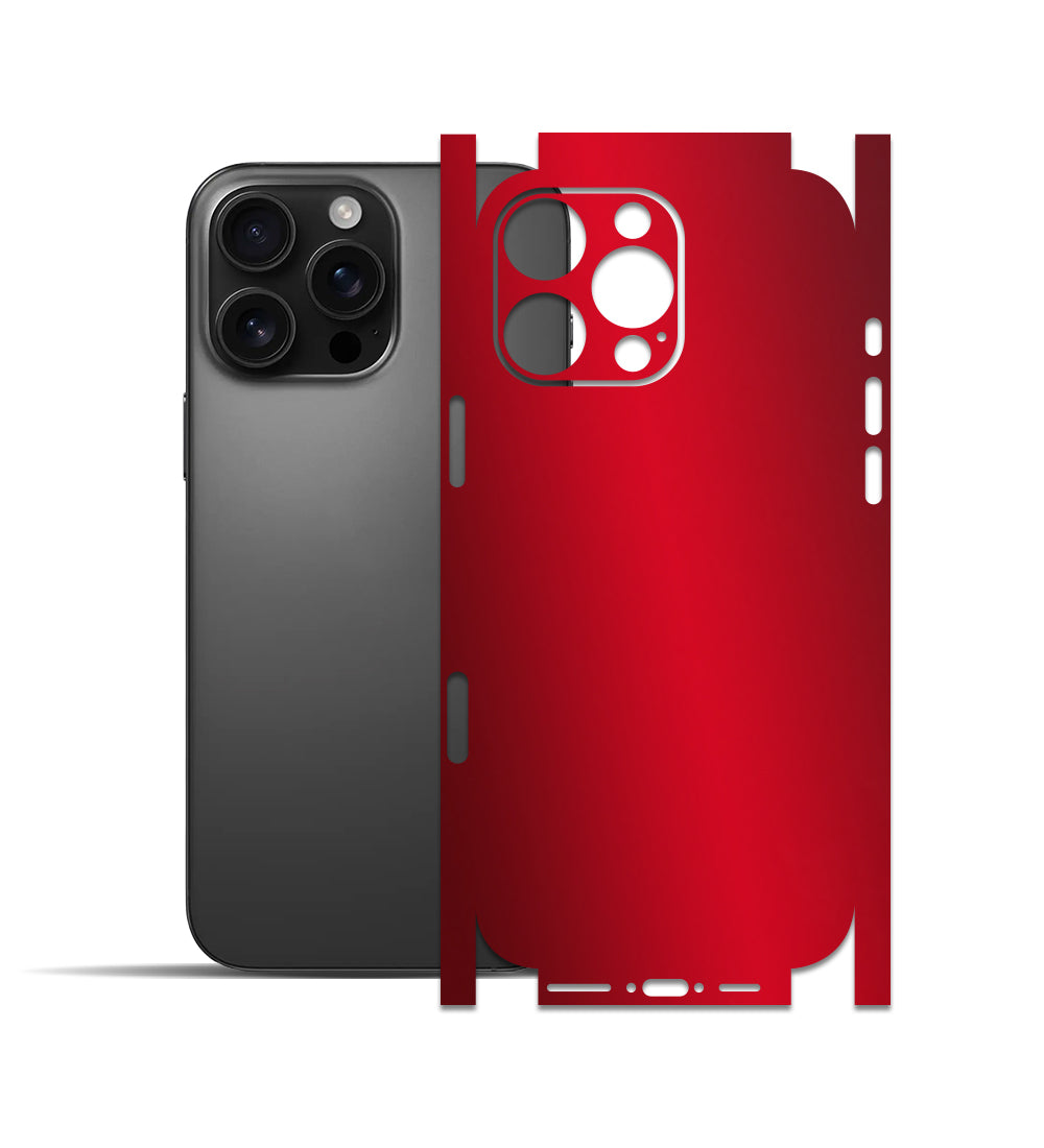 Apple iPhone 16 Pro Max için IPG Dekoratif Karbon Fiber Vinil Ön, Arka ve Yanlar Tam Koruma