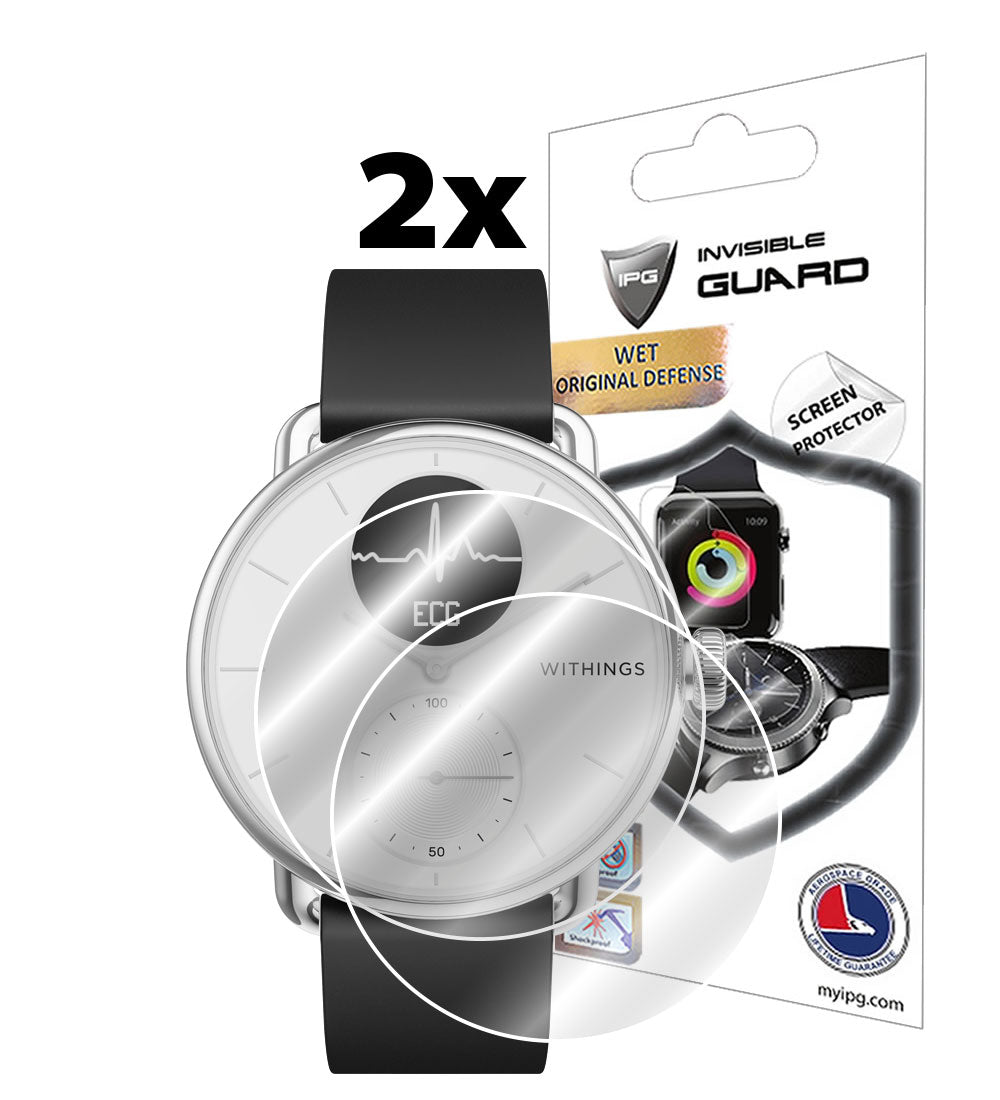 Withings ScanWatch / ScanWatch 2 - 38 mm Saat için IPG Orijinal Ekran Koruyucu (2 Adet) (Hidrojel)