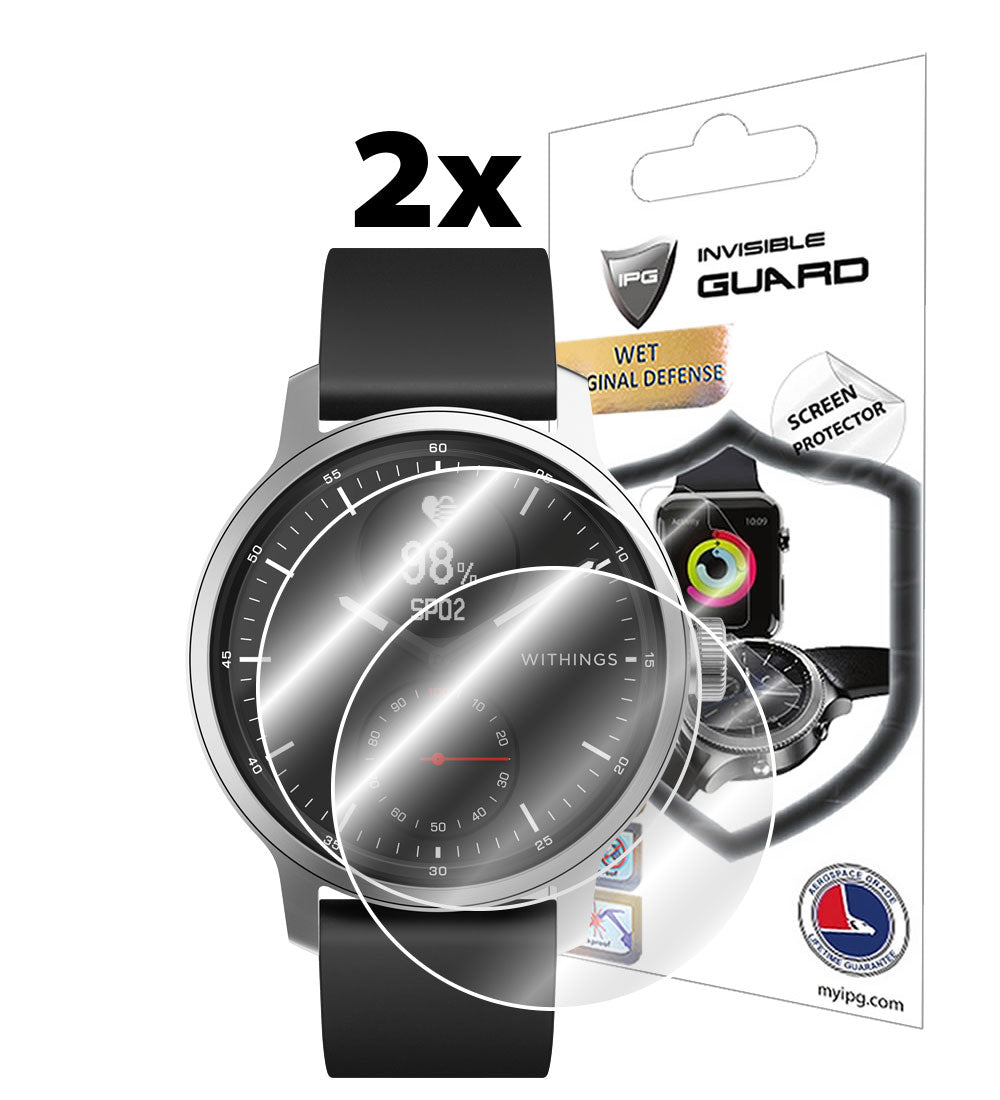 IPG Original for Withings ScanWatch / ScanWatch 2 - 42 mm Watch SCREEN Protector (2 Units) (Hydrogel)