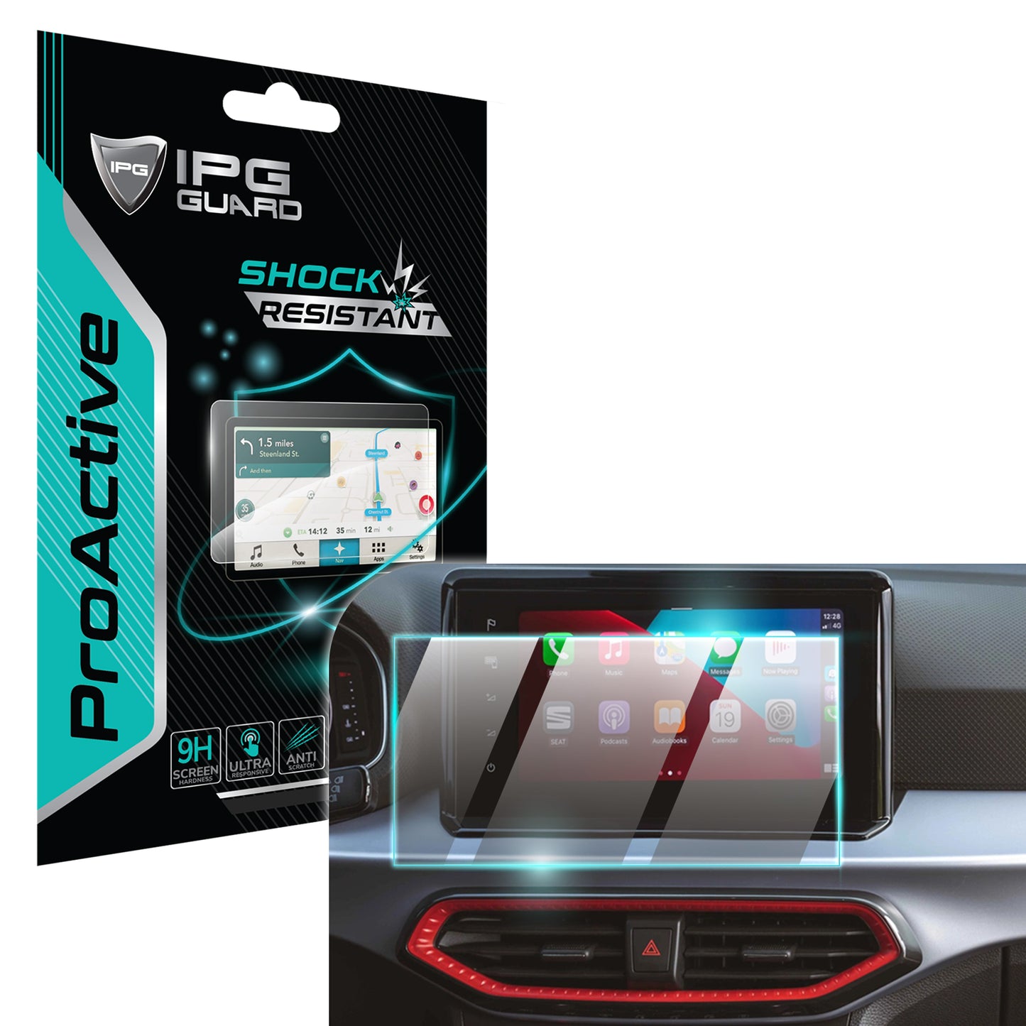 IPG ProActive for SEAT 2023-2025 IBIZA FR 9.2" Inch Navigation - GPS SCREEN Protector