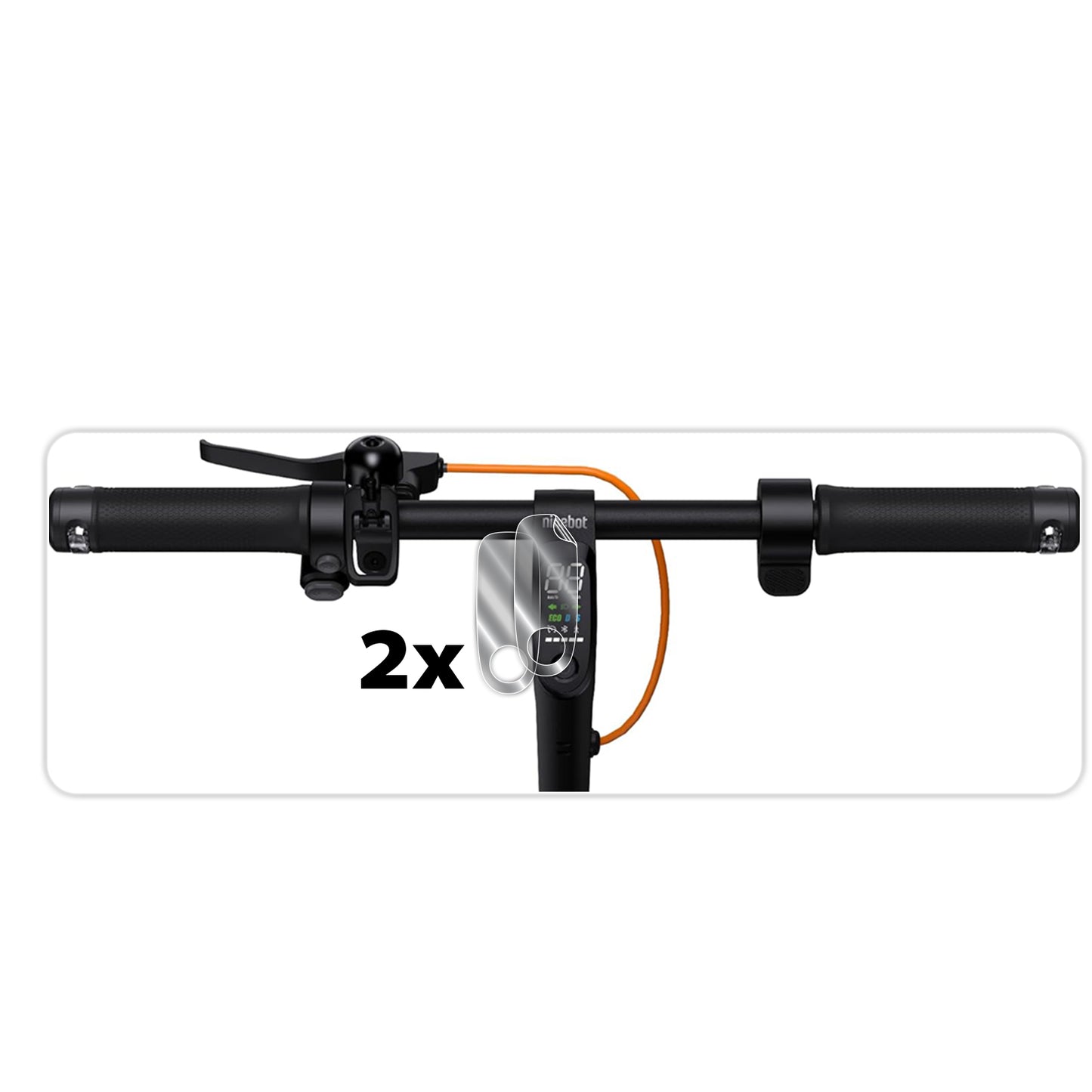 IPG Original for Segway Ninebot F2 Scooter Dashboard SCREEN Protector (2 Units) (Hydrogel)