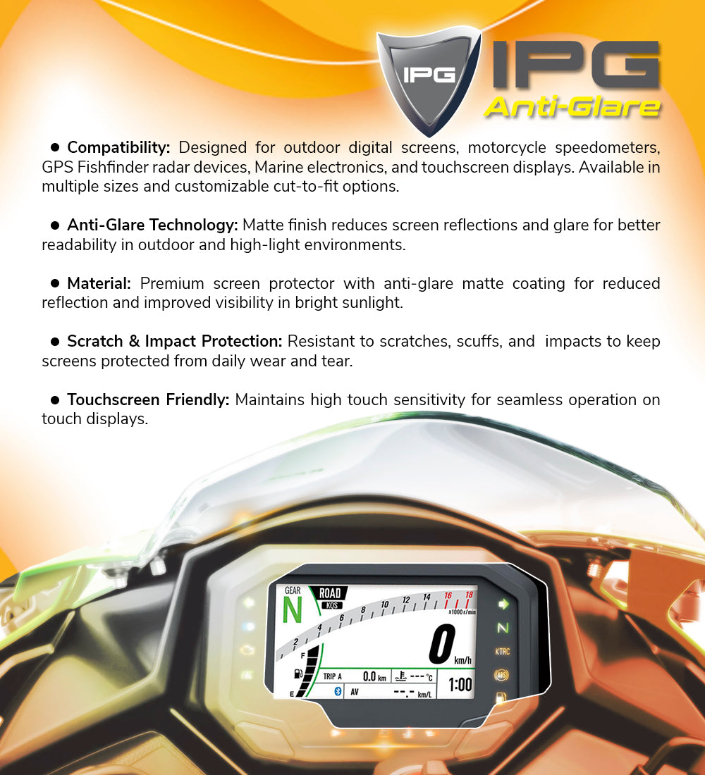 IPG Anti-Glare for Garmin EchoMAP 102 SV Ultra / 106 SV Ultra-2 / 102 SV 10" inch GPS Sonar Radar Map Display ANTI-GLARE SCREEN Protector