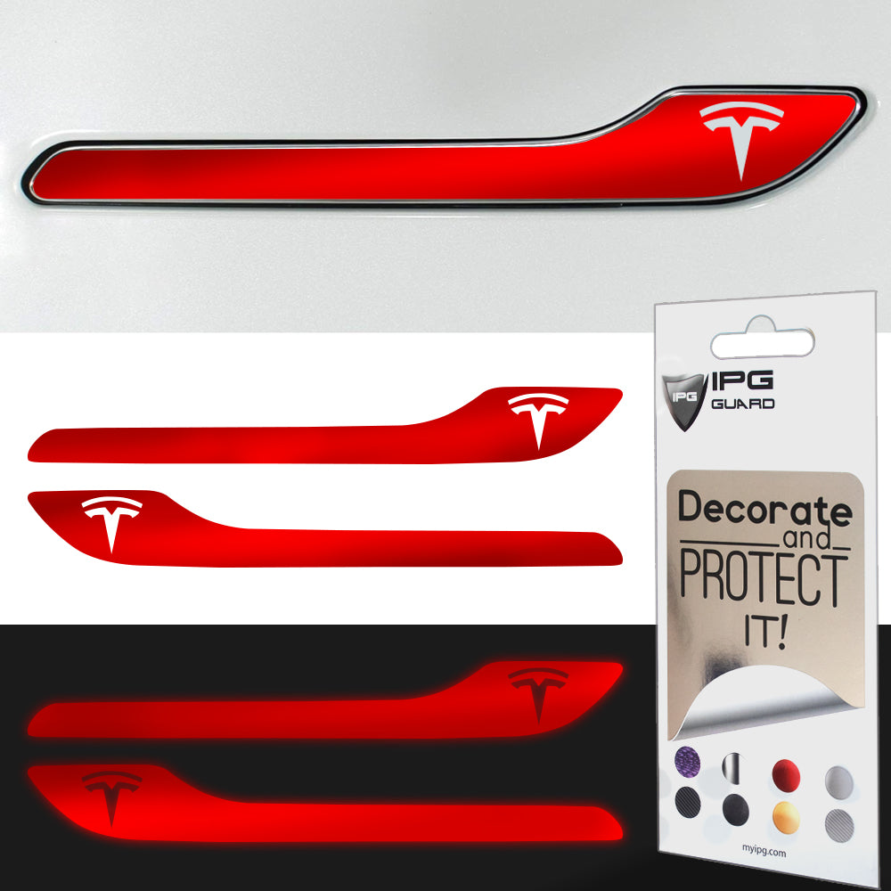 IPG Decorative for Tesla Model 3 / Model Y Door Handle (Set of 4) Protector (Reflective Series)