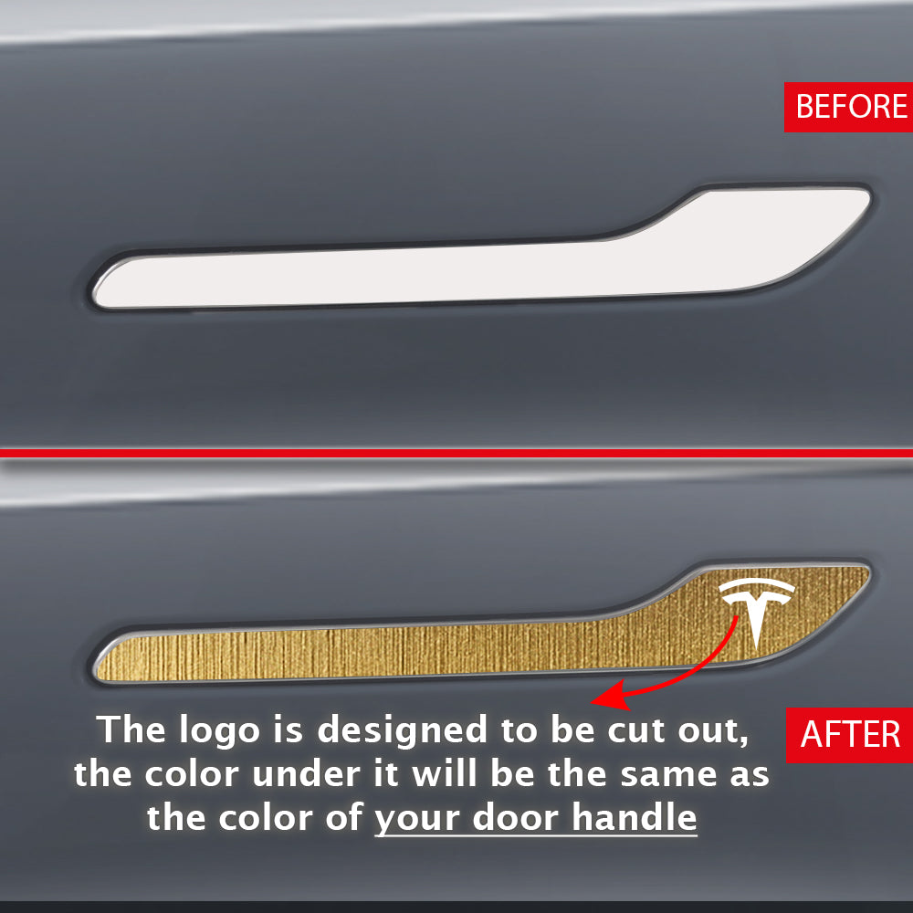 IPG Decorative for Tesla Model 3 / Model Y Door Handle (Set of 4) - Decals Stickers Protector