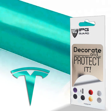 Tesla Model 3 için IPG Dekoratif Koruyucu Amblem Sticker Etiket Aksesuar Vinil (9 Logo Set)