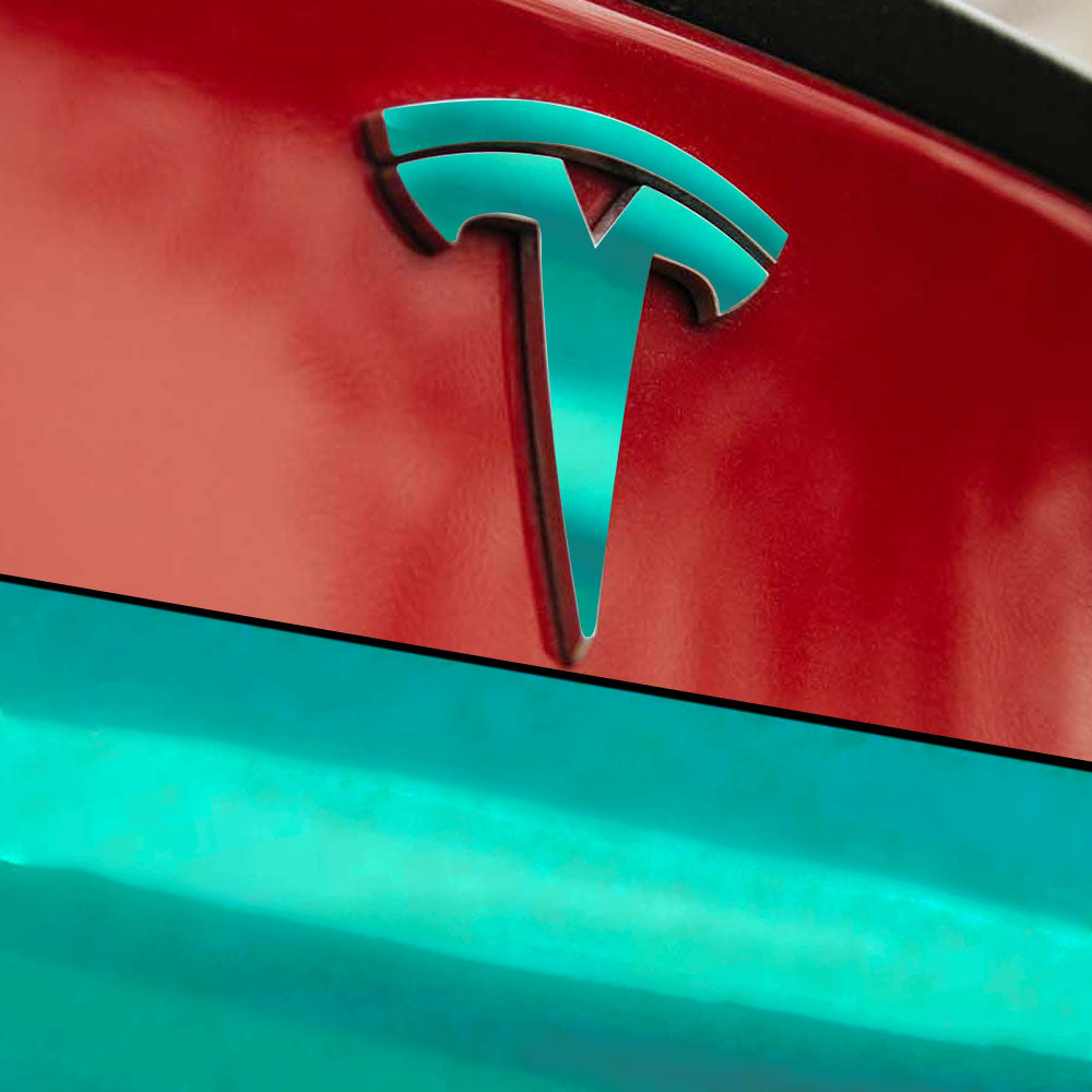 Tesla Model 3 için IPG Dekoratif Koruyucu Amblem Sticker Etiket Aksesuar Vinil (9 Logo Set)