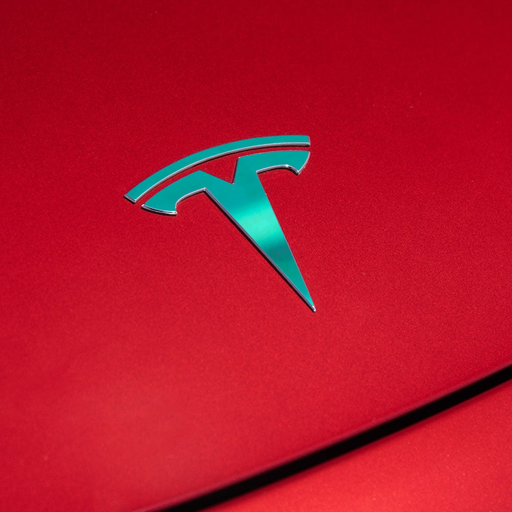 Tesla Model 3 için IPG Dekoratif Koruyucu Amblem Sticker Etiket Aksesuar Vinil (9 Logo Set)