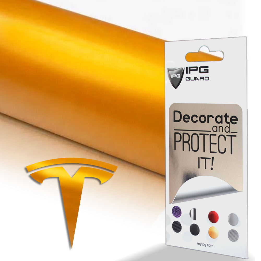 Tesla Model 3 için IPG Dekoratif Koruyucu Amblem Sticker Etiket Aksesuar Vinil (9 Logo Set)