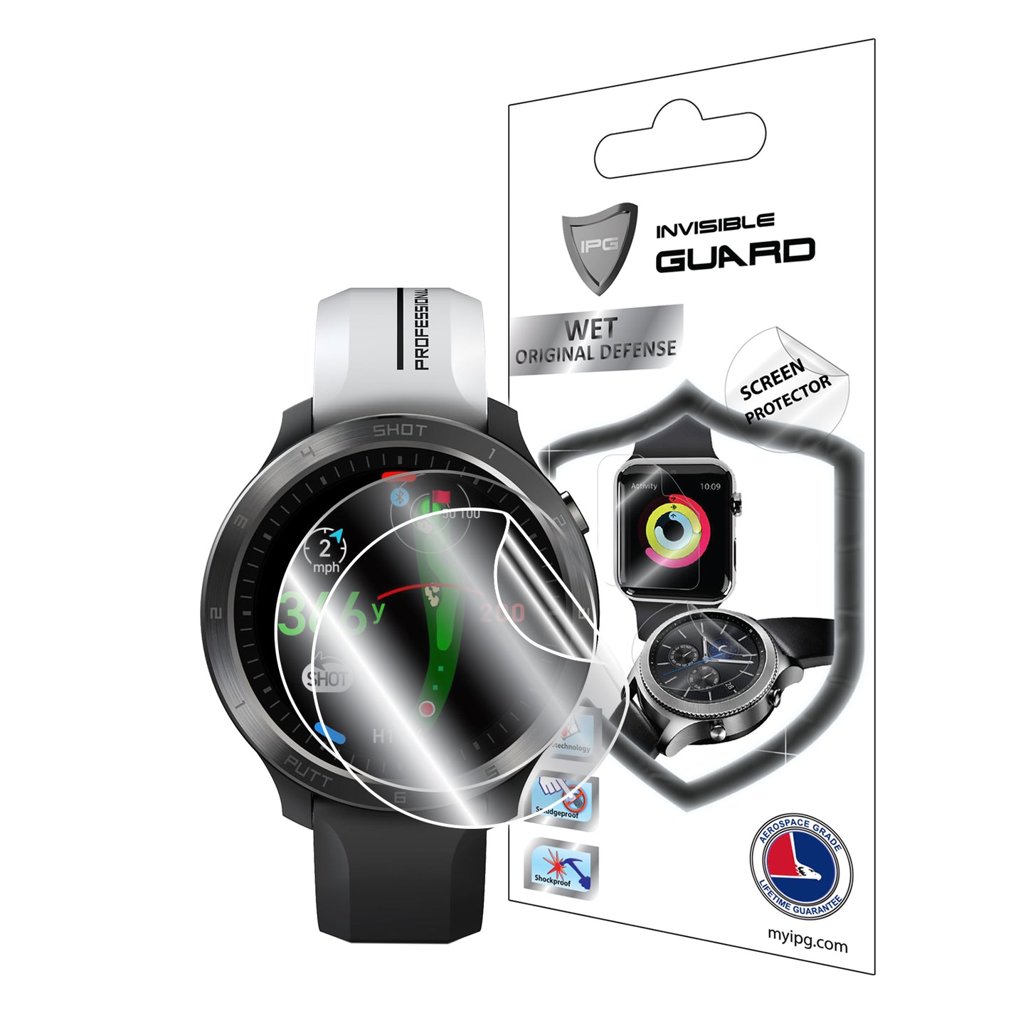 IPG Original for Voice Caddie T11 Pro Golf GPS Watch SCREEN Protector (2 Units) (Hydrogel)