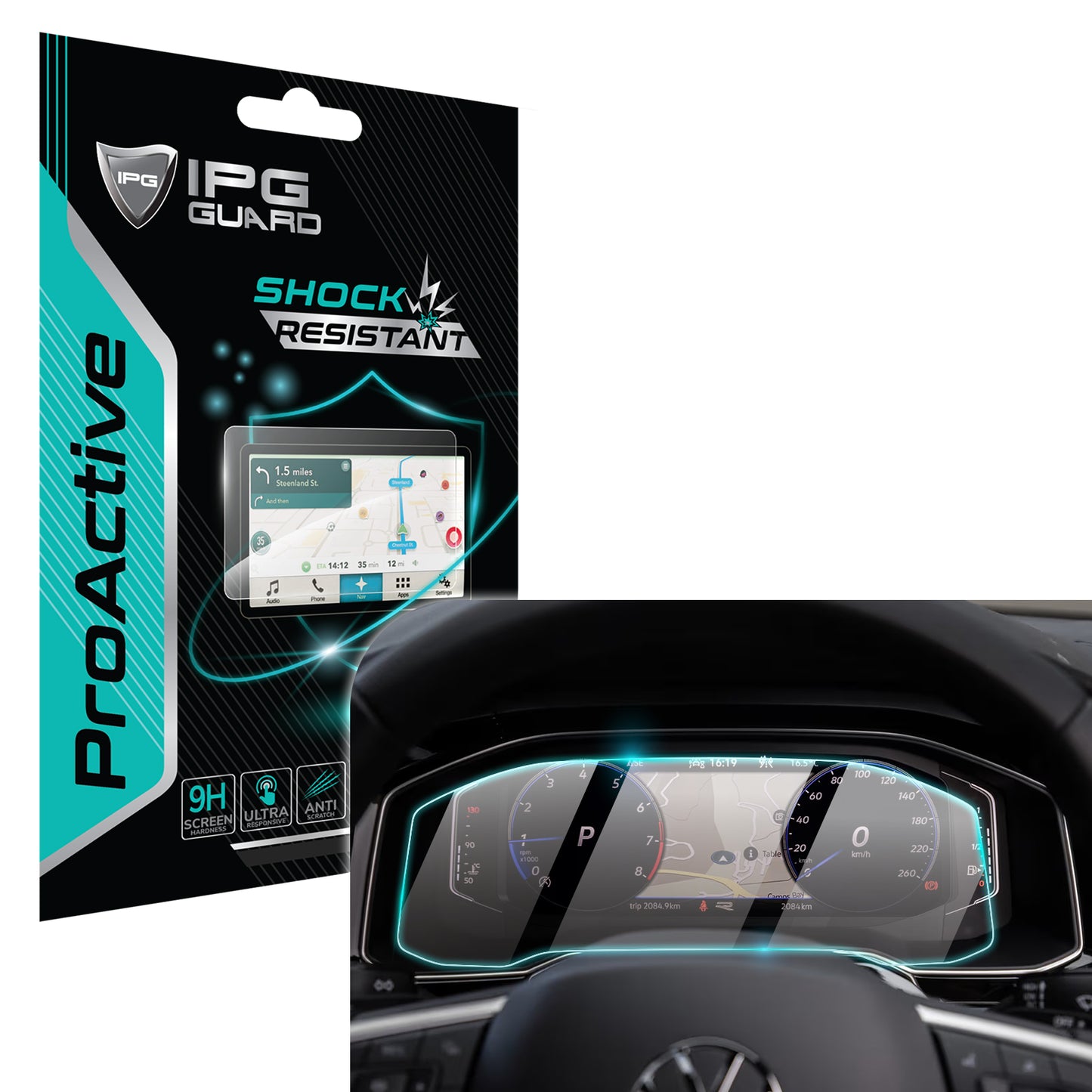 IPG ProActive for Volkswagen Taigo 2022-2023 Cockpit Display Screen Protector